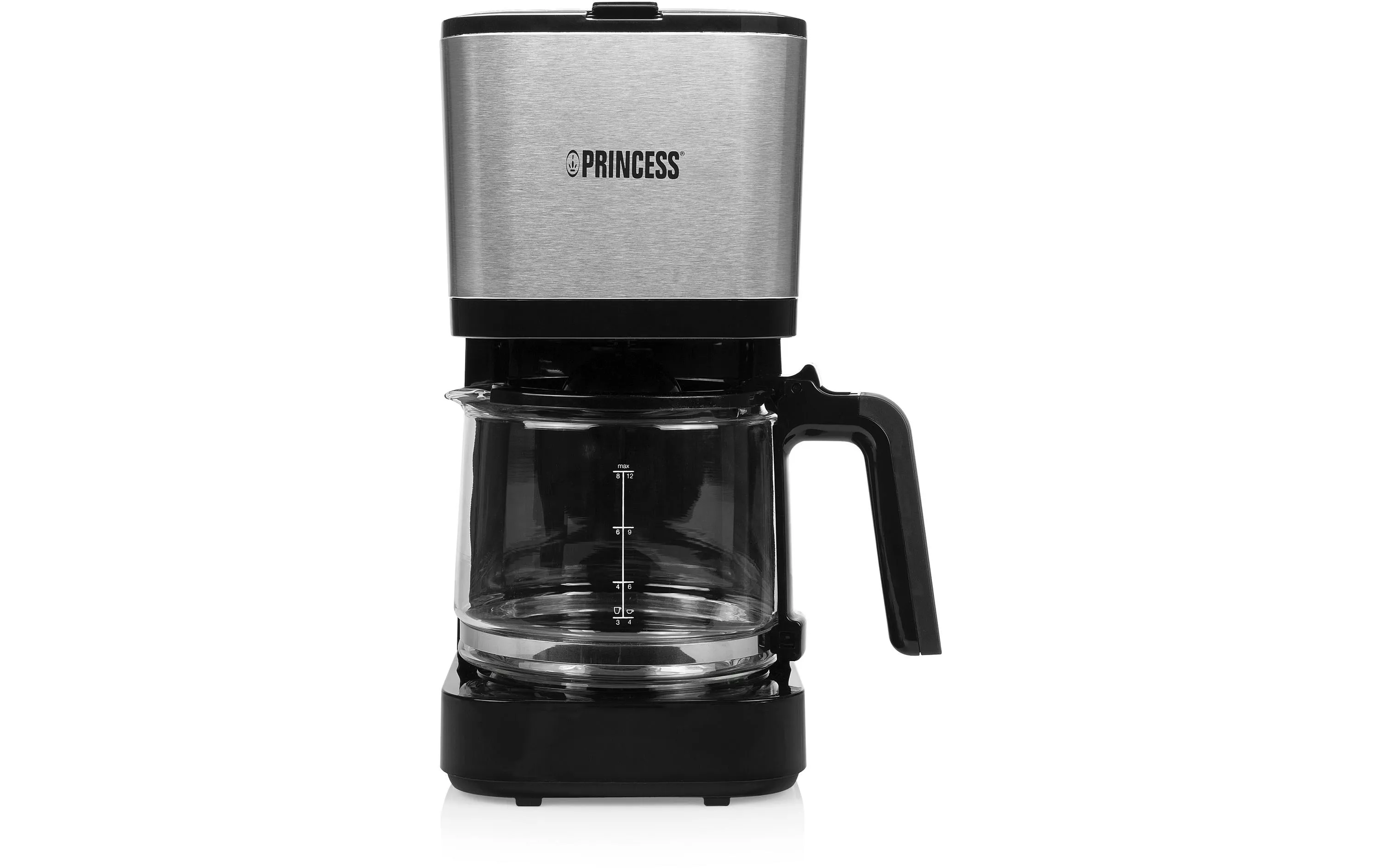 Caffettiera Princess Compact 12 filtri nero/argento