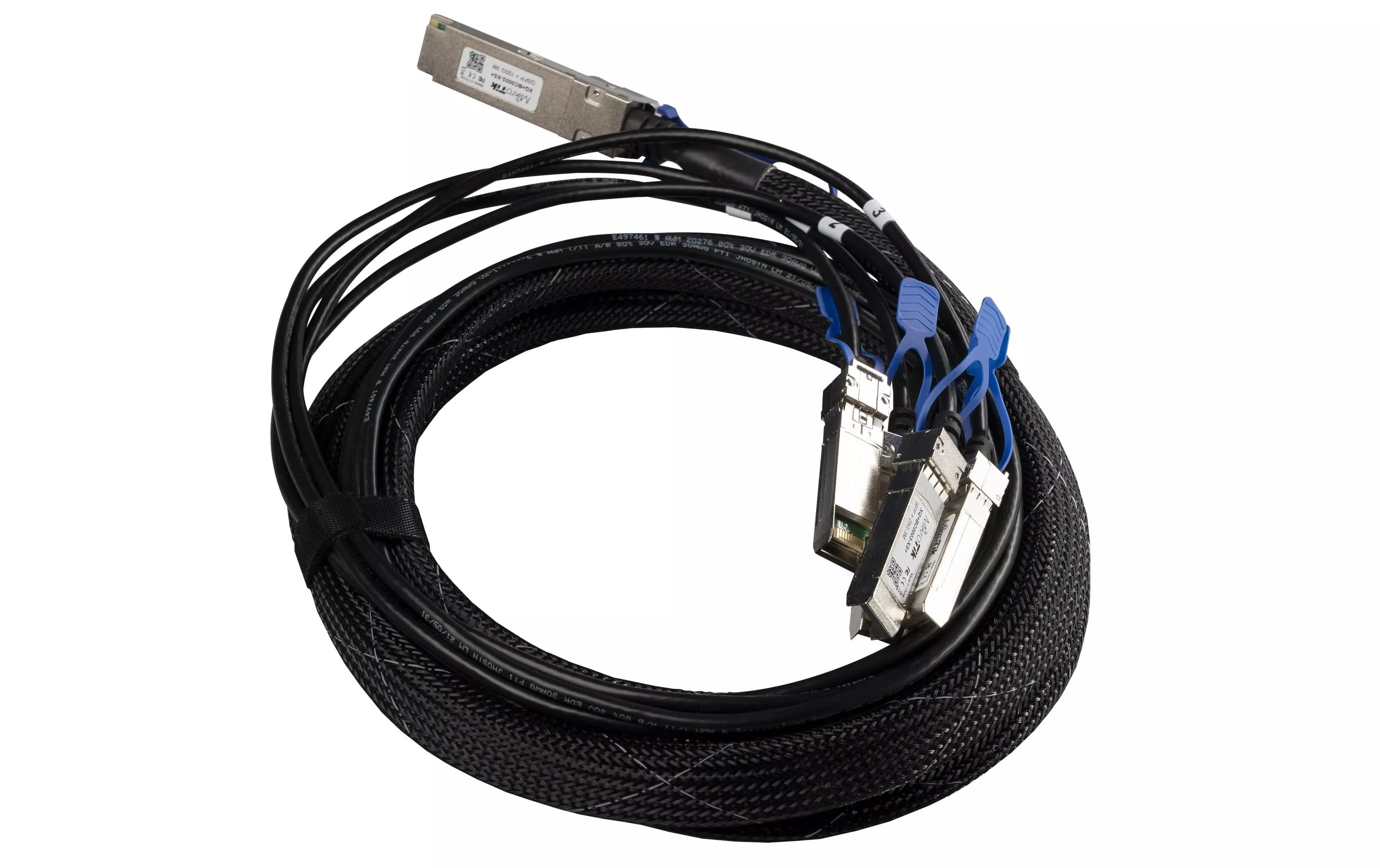 Twinaxial Breakout Kabel XQ+BC0003-XS+ QSFP28/4x SFP28 3 m