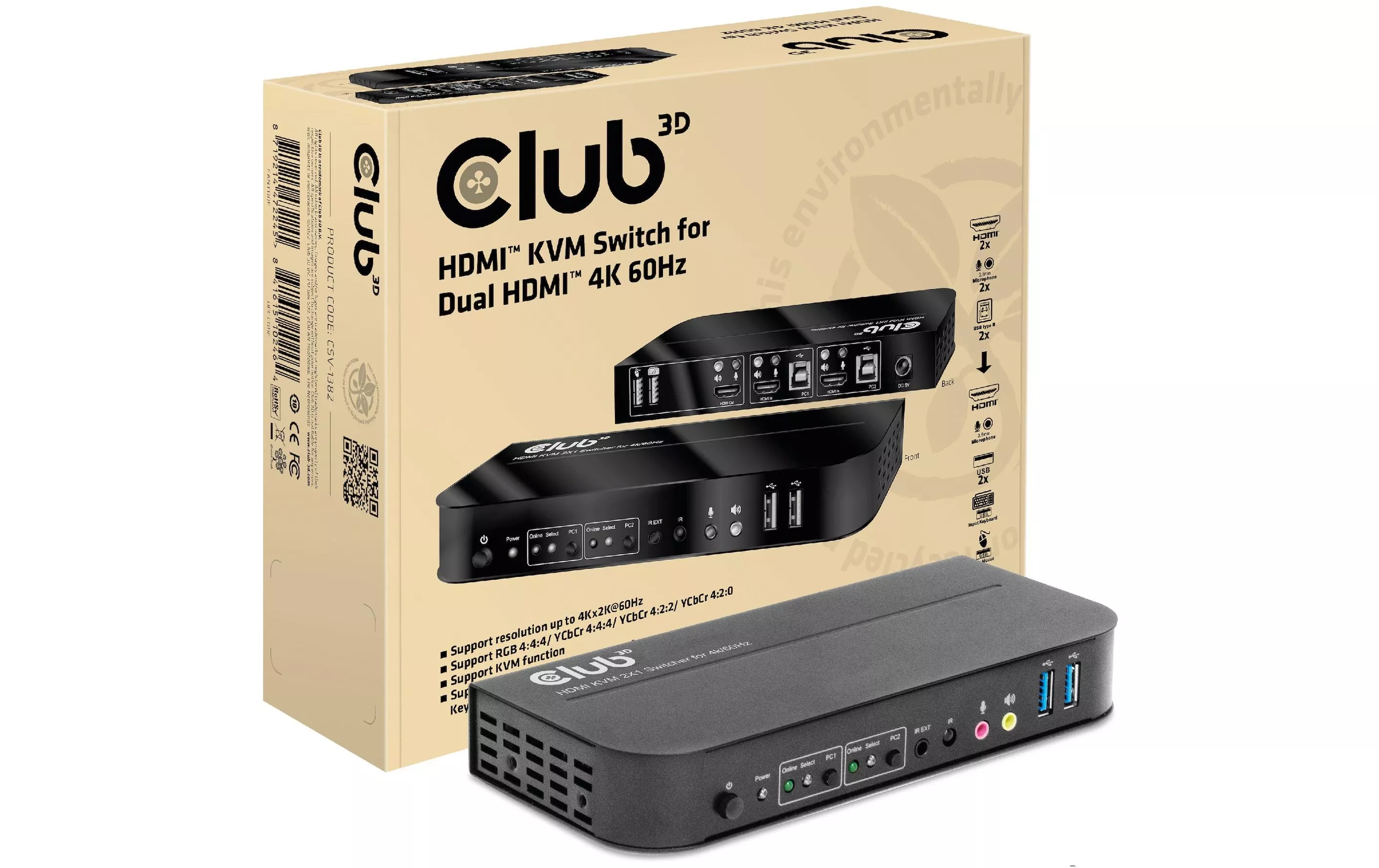 Switch KVM Club 3D CSV-1382