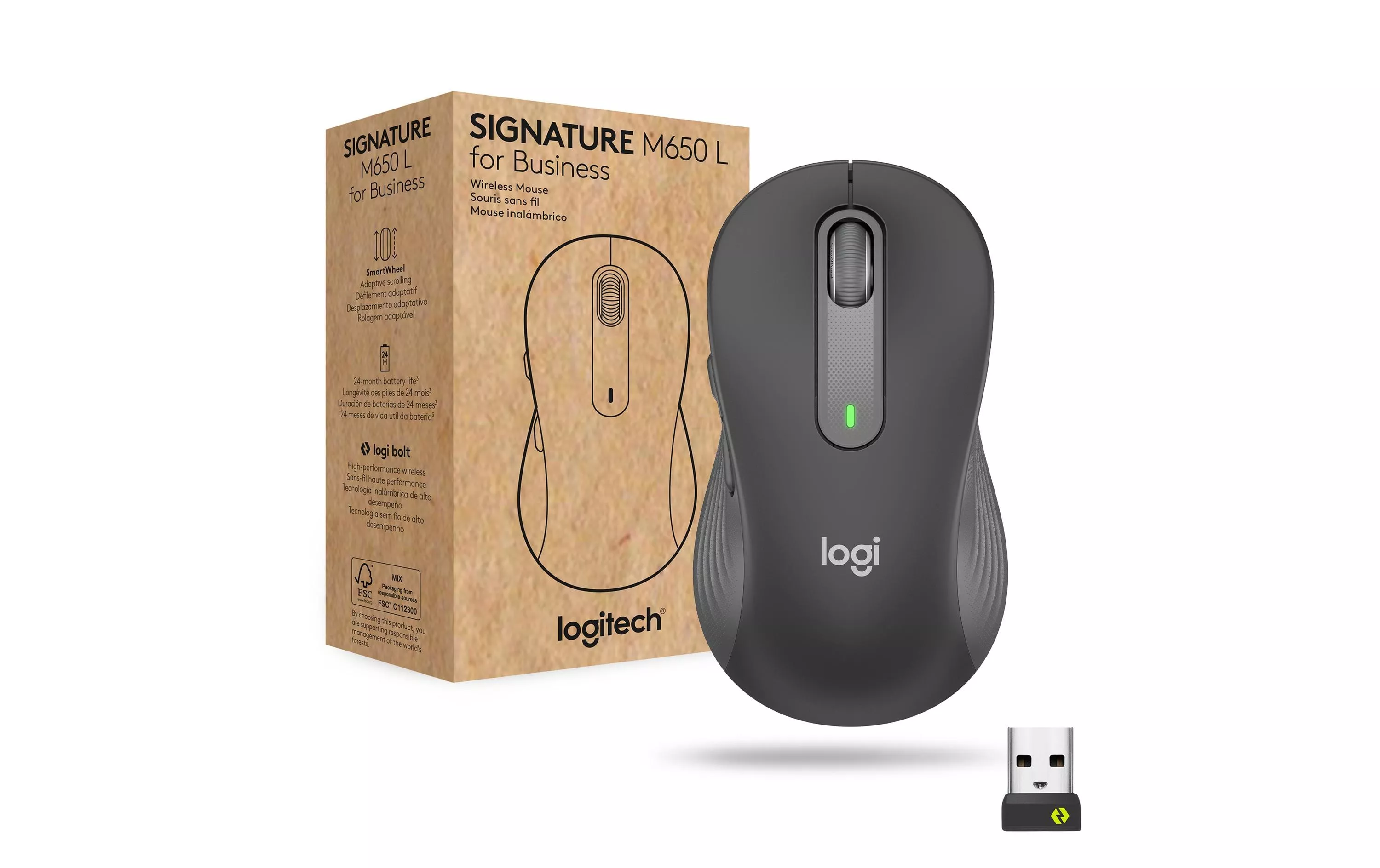 Souris Signature M650 L for Business Graphite