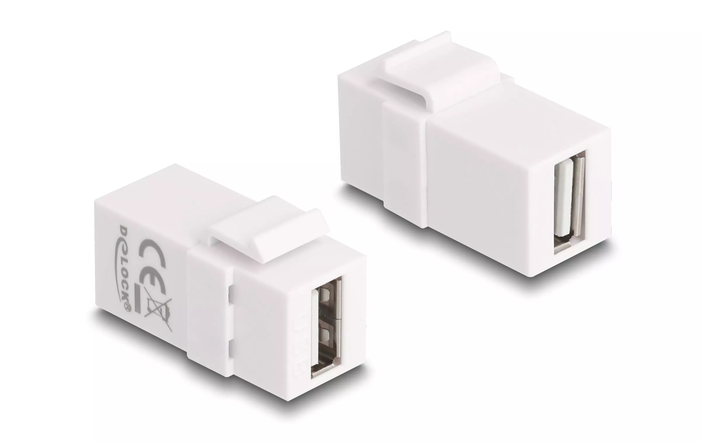 Module Keystone USB 2.0 A Blanc