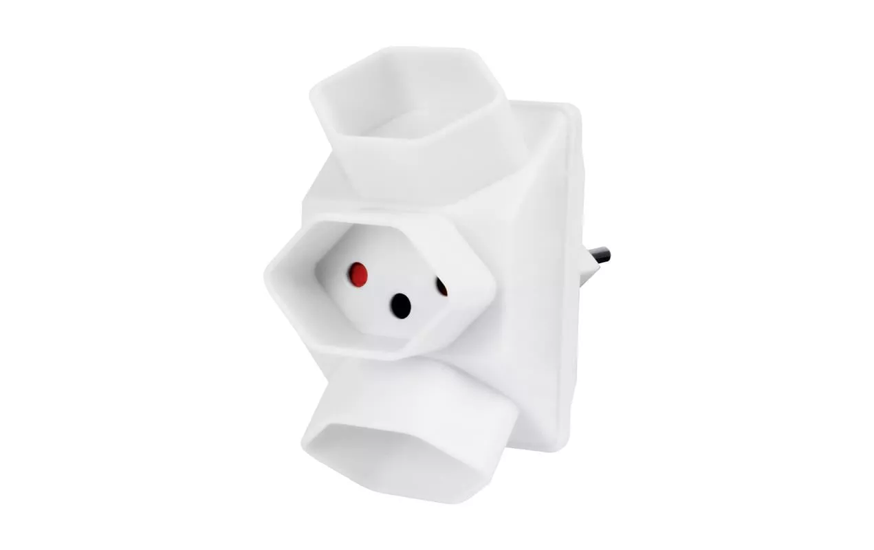 Adaptateur multiple 3x T13, Blanc