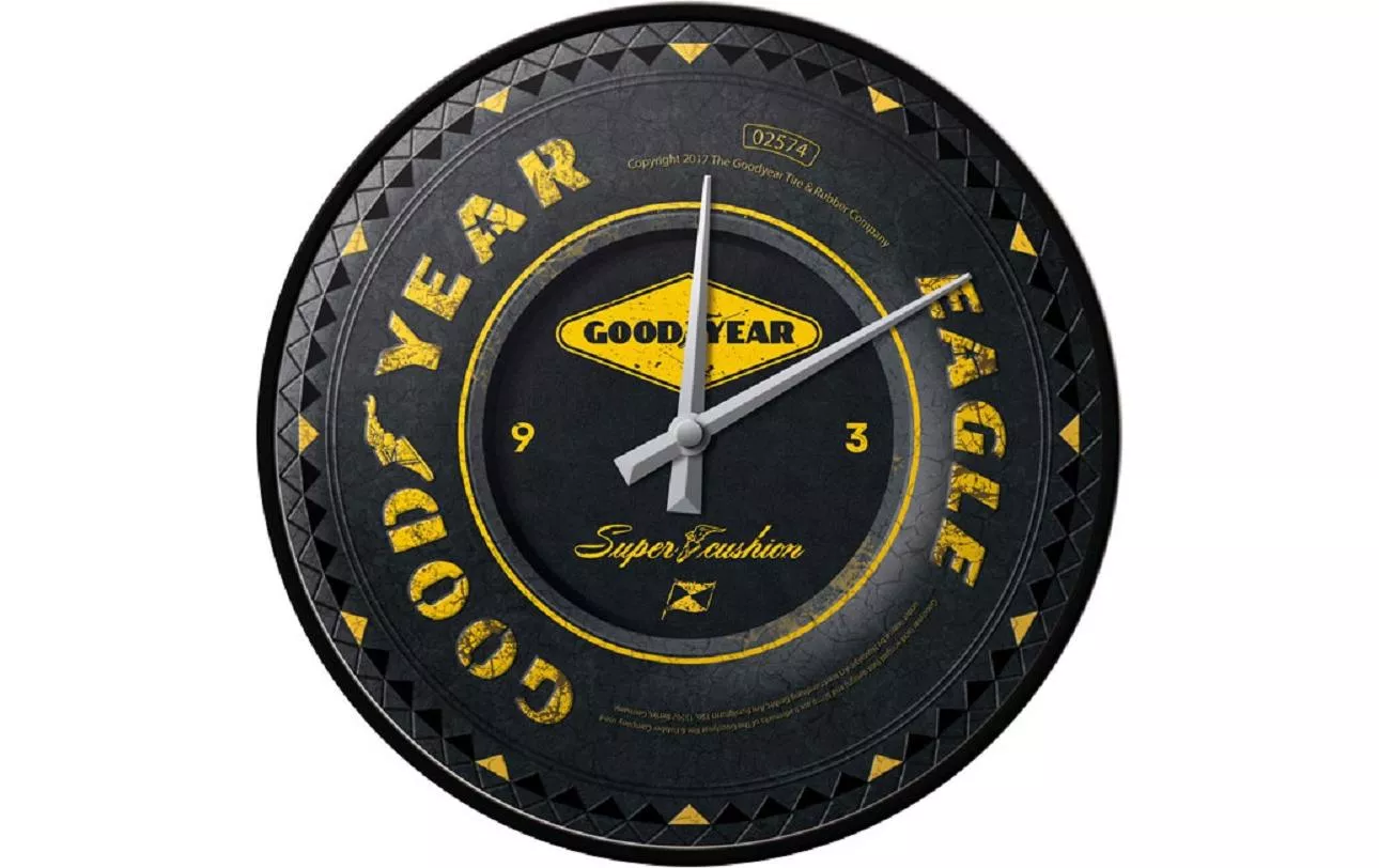 Horloge murale Good Year Ø 31 cm, Noir