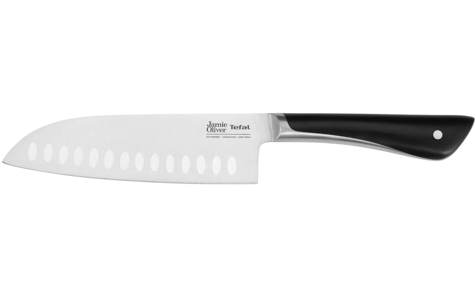 Tefal Couteau santoku Jamie Oliver 16.5 cm, Noir