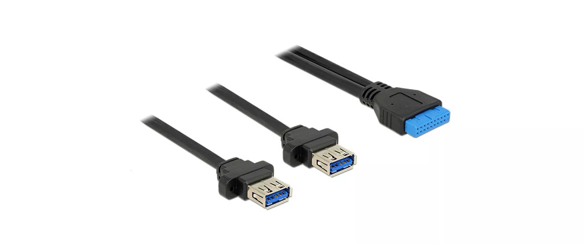 Câbles rallonges à encastrer USB 3.0 Pinheader - USB A 0.8 m