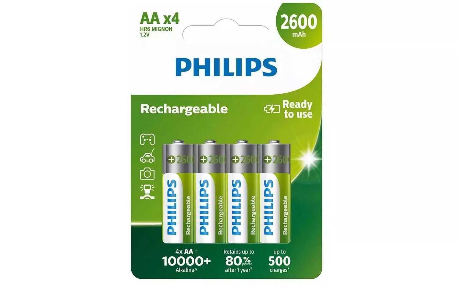 Batterie Batterie Rechargeable AA 4 Pièce/s