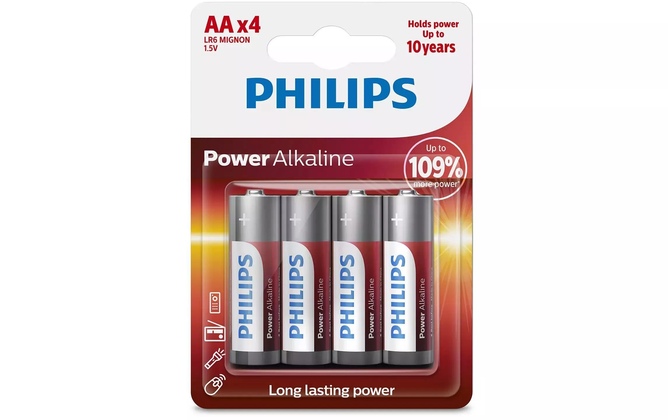 Batterie Power Alkaline AA 4 Stück