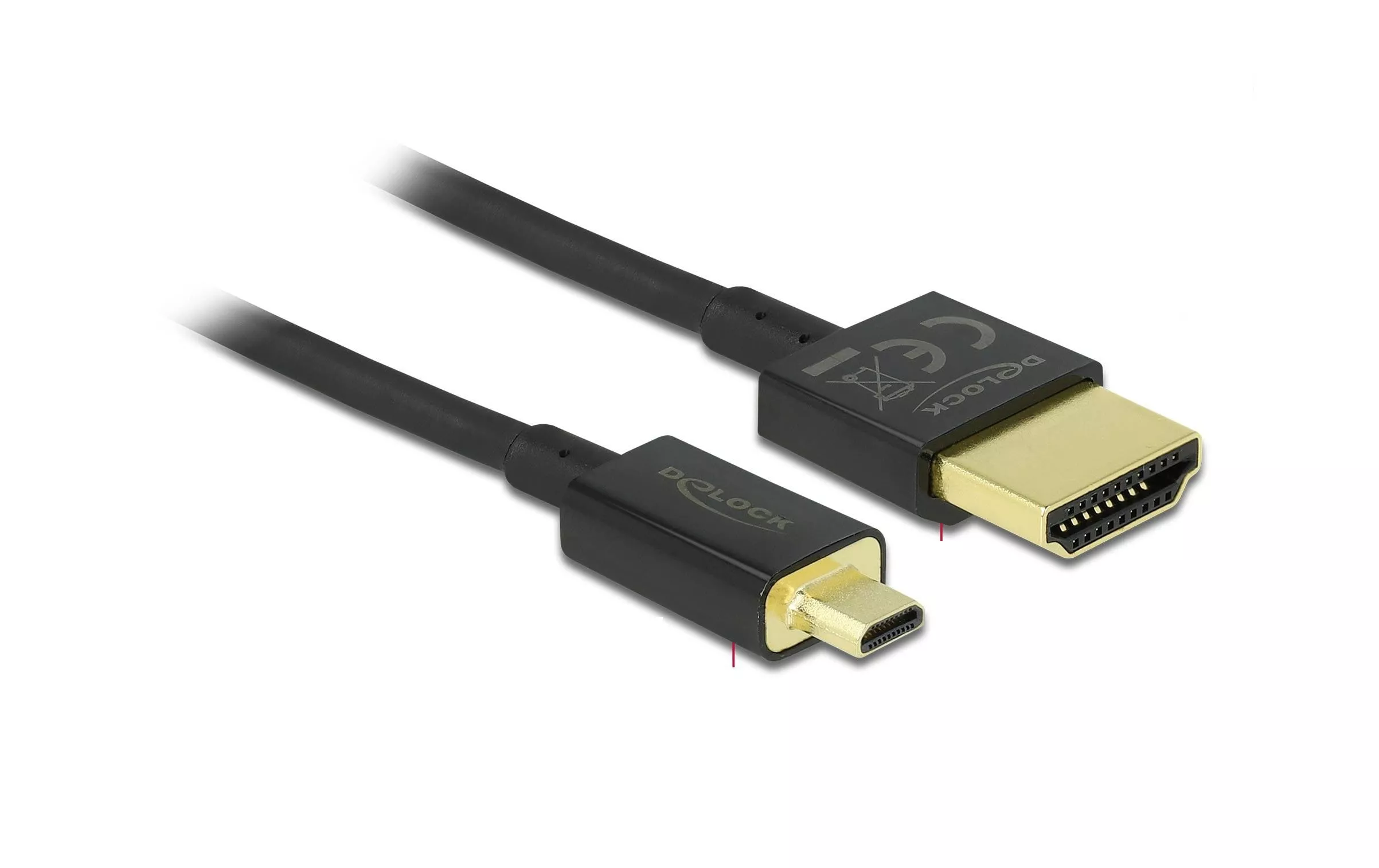 Câble 4K 60Hz HDMI - Micro HDMI (HDMI-D), 0.5 m, Noir