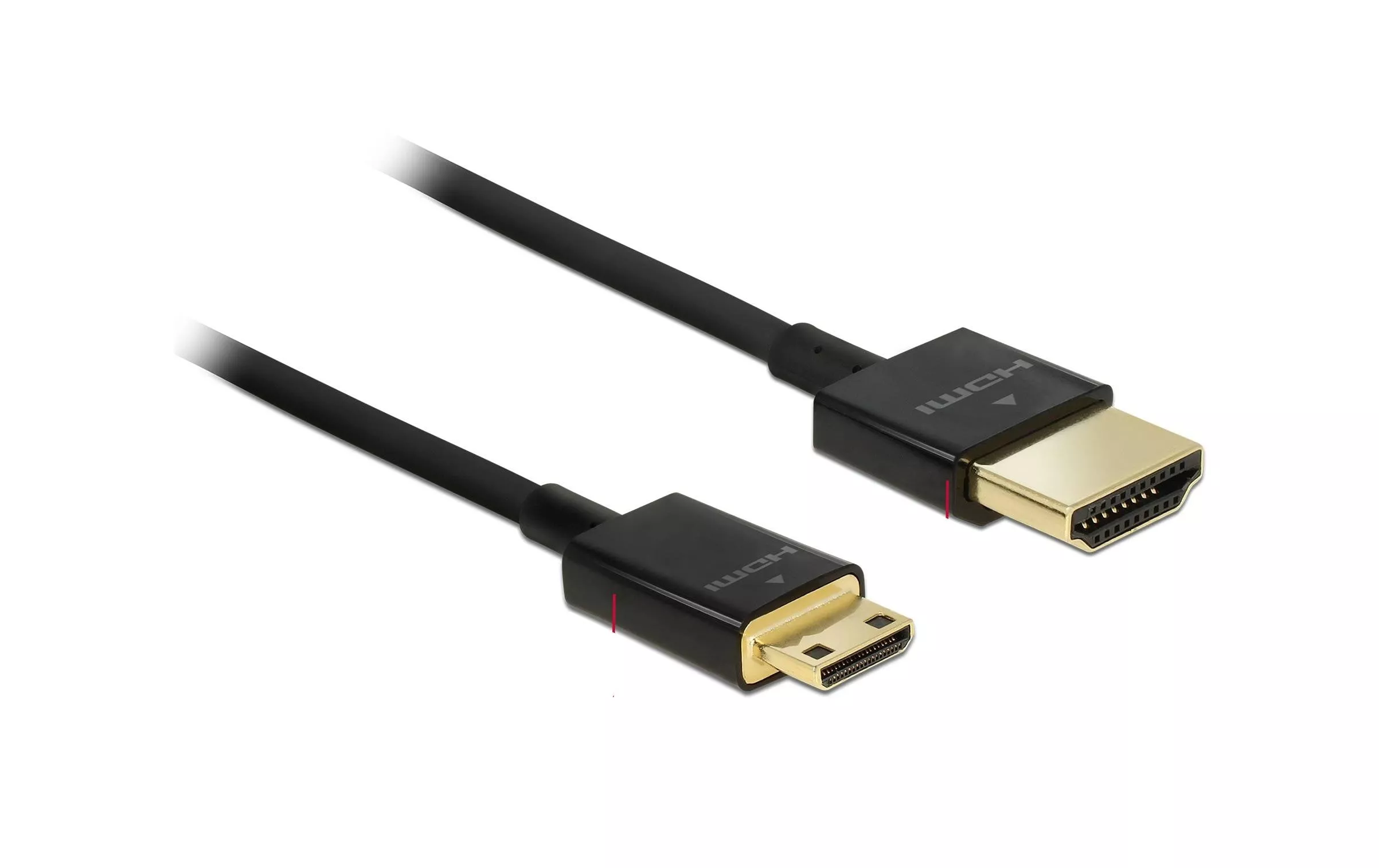 Câble 4K 60Hz HDMI - Mini-HDMI (HDMI-C), 0.25 m, Noir