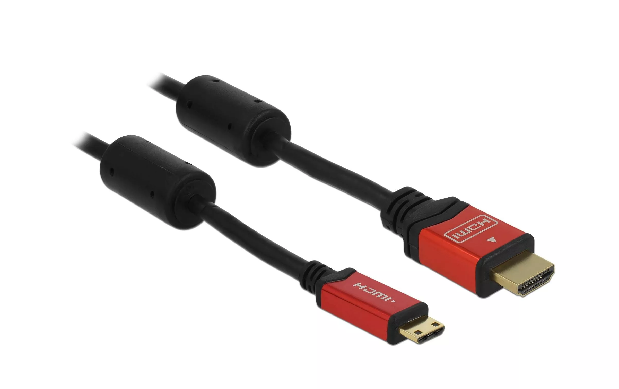 Câble 4K 30Hz HDMI - Mini-HDMI (HDMI-C), 3 m, Rouge