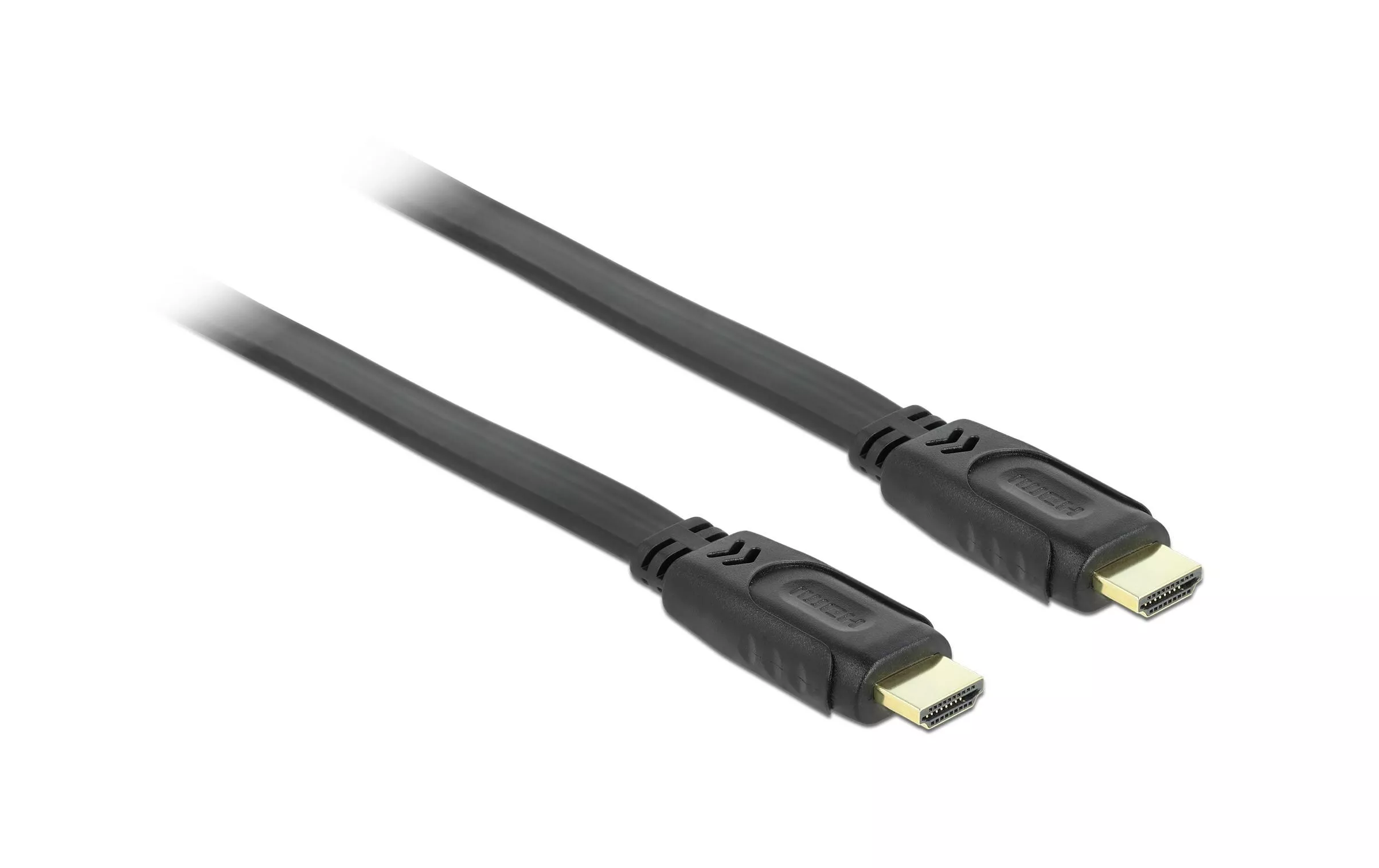 Câble plat HDMI - HDMI, 2 m, Noir