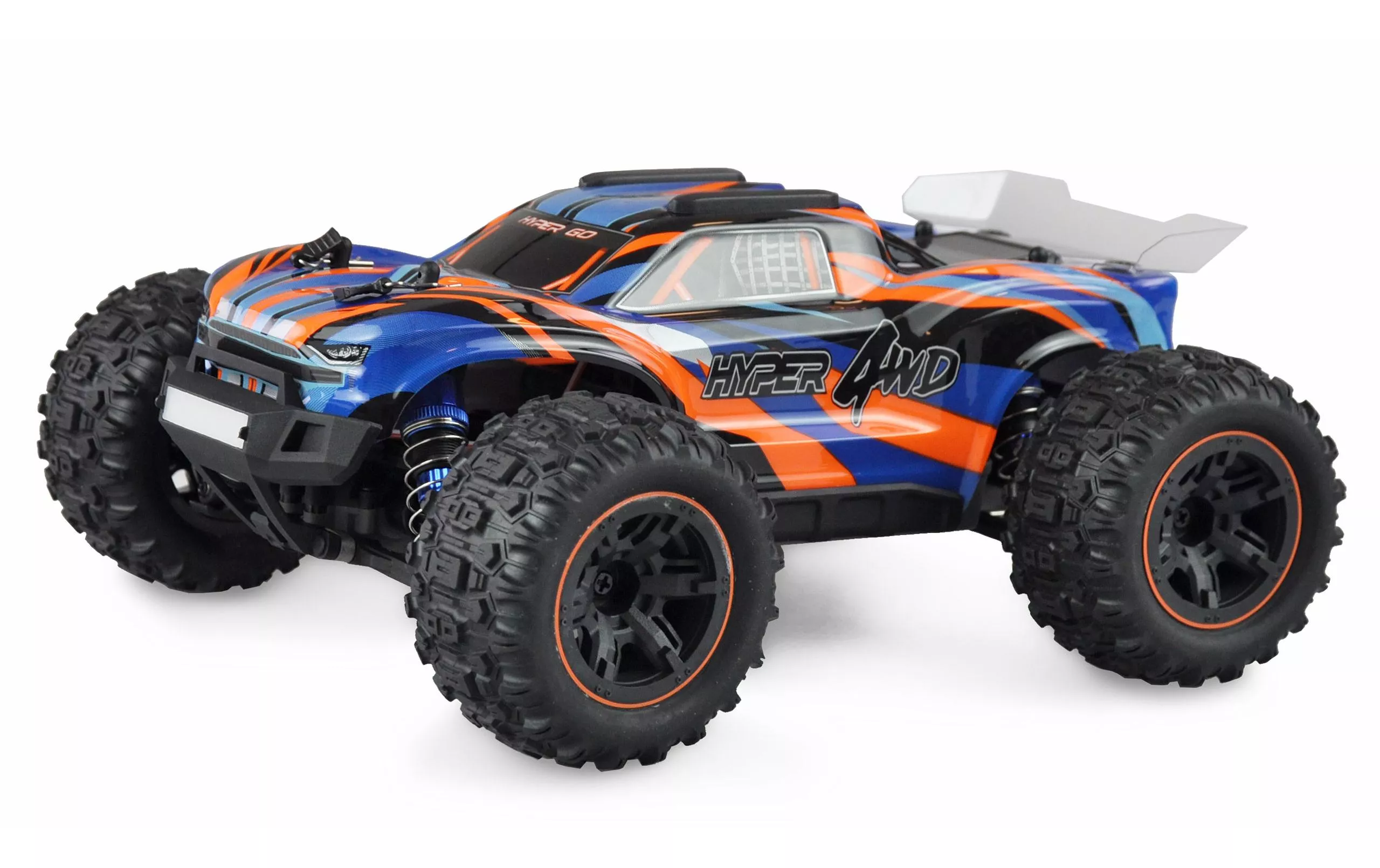 Truggy Hyper GO Brushed 4WD, bleu/orange RTR, 1:16