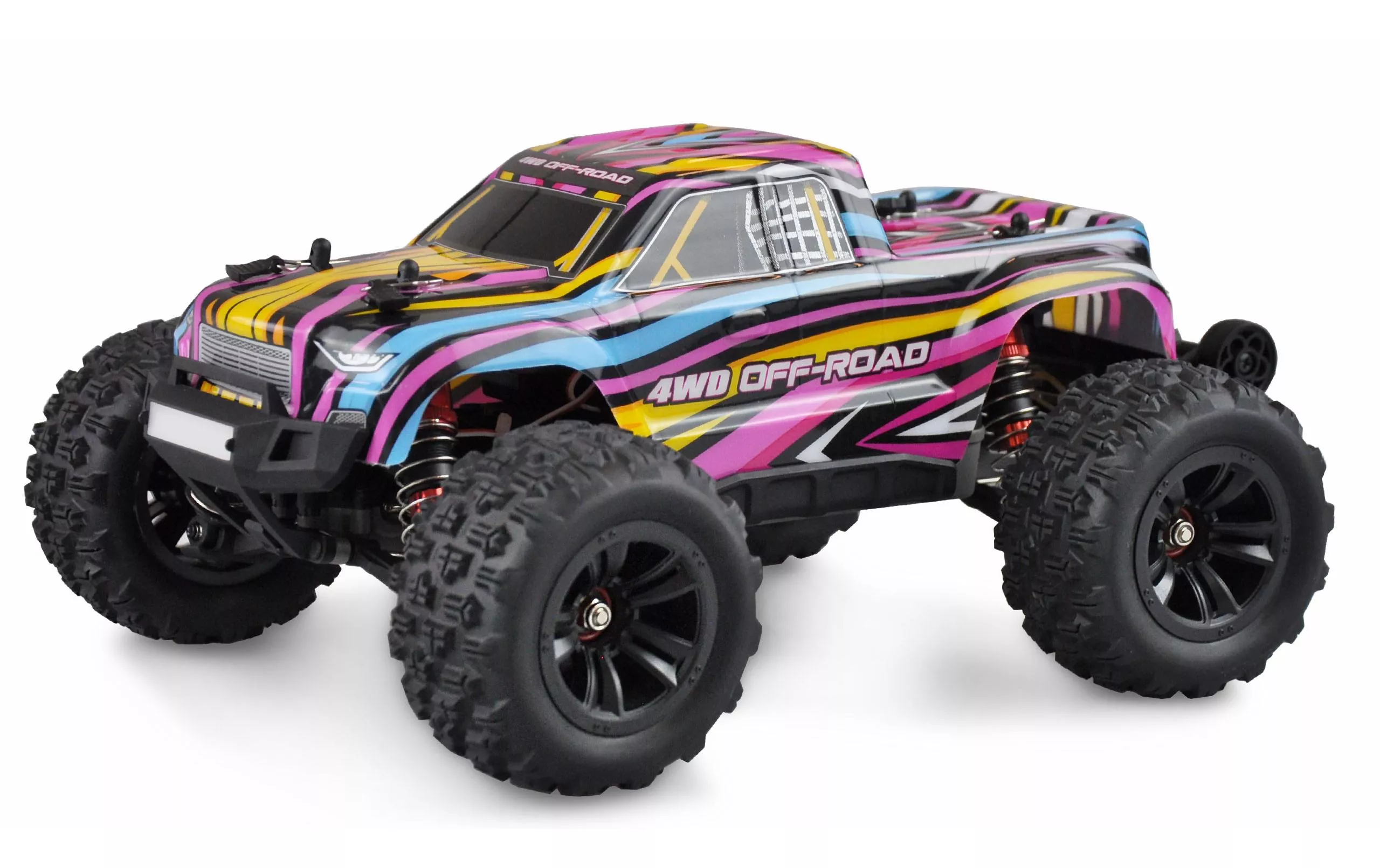 Monster Truck Hyper GO Brushless 4WD, bleu/rouge, 1:16, RTR