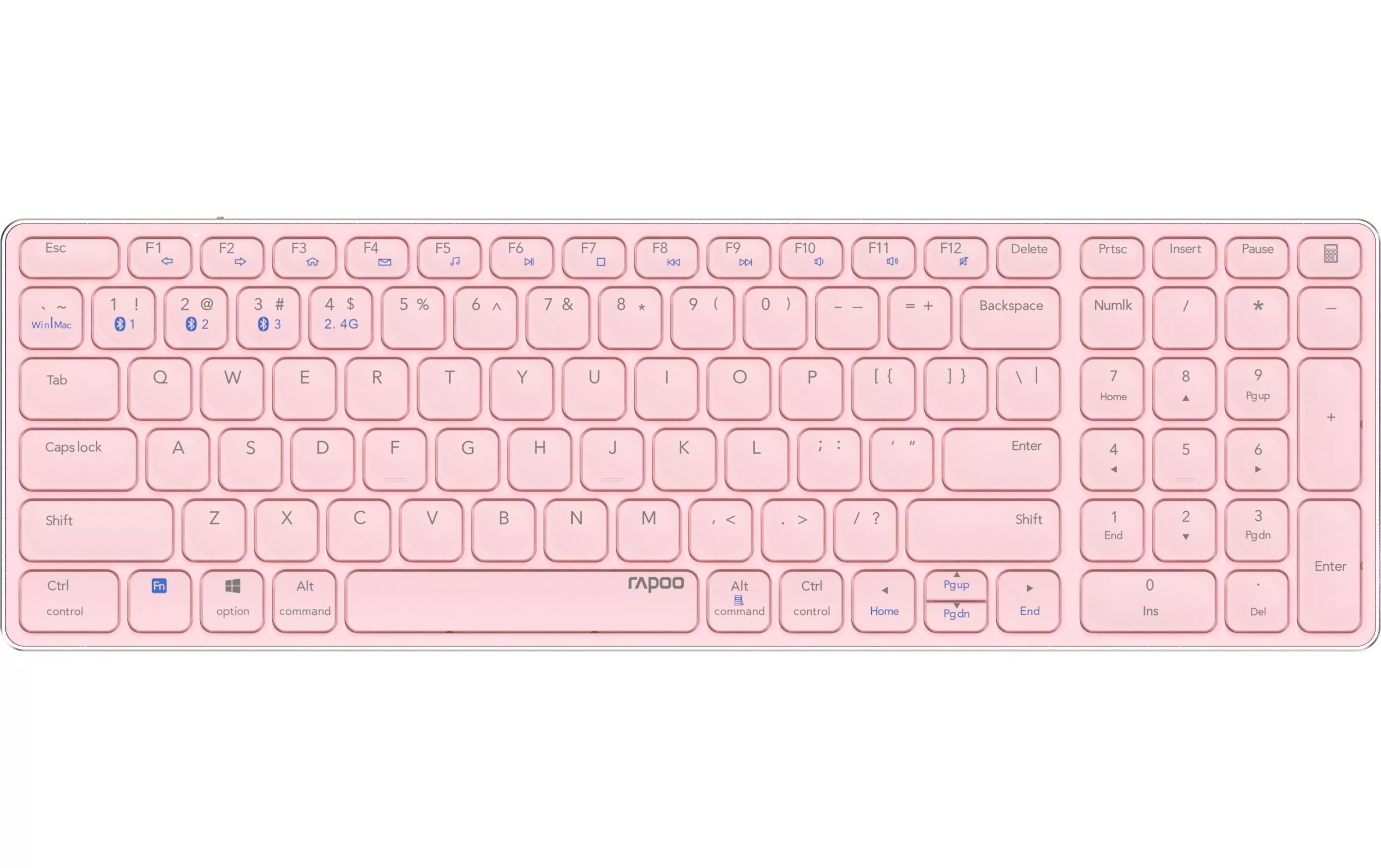 Clavier radio E9700M ultra-mince Rose