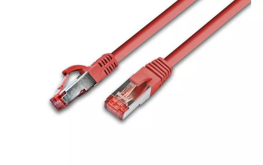 Câble patch RJ-45 - RJ-45, Cat 6, S/FTP, 0.5 m, Rouge