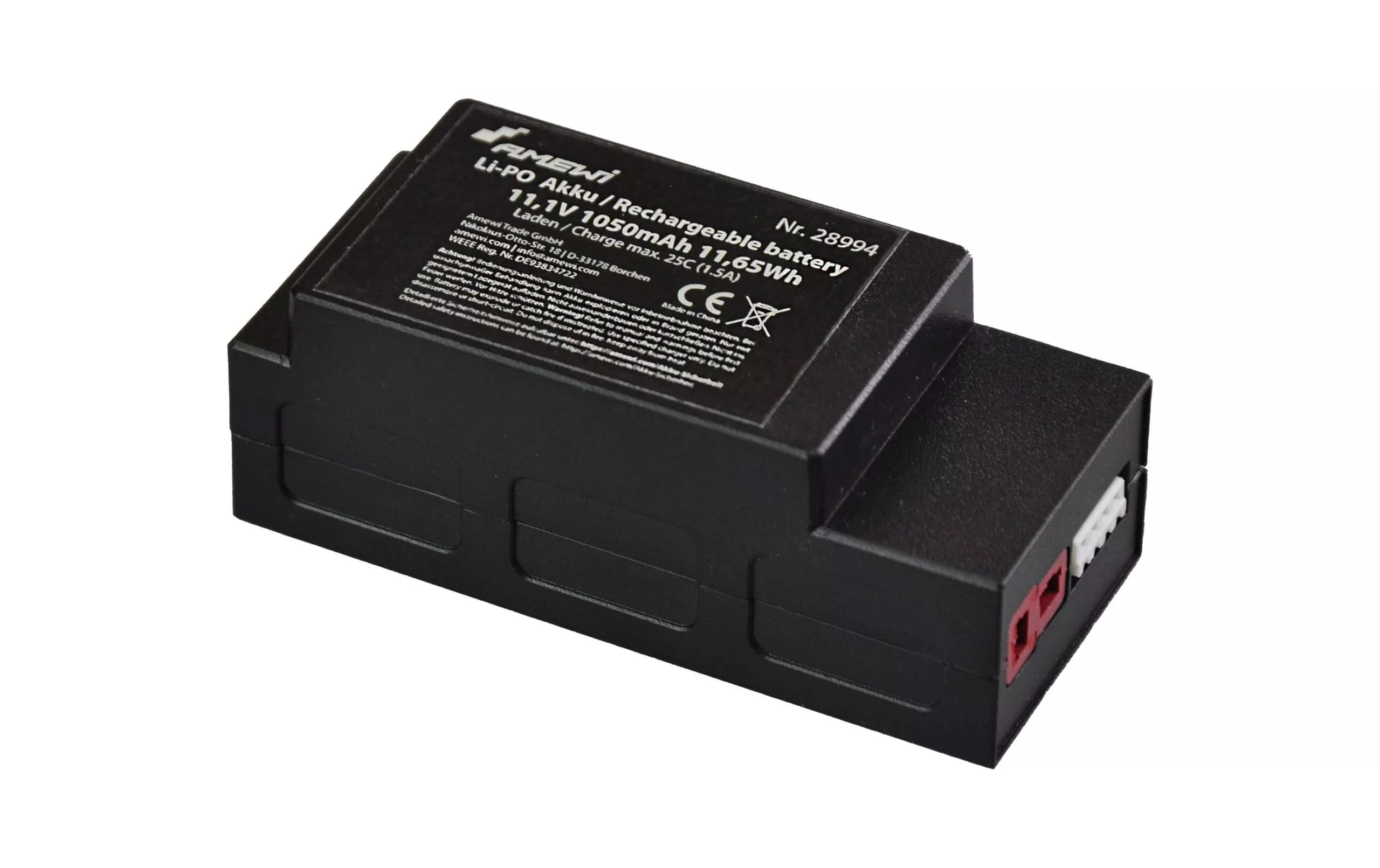 Batterie RC LiPo 1050 mAh 11.1 V 25C