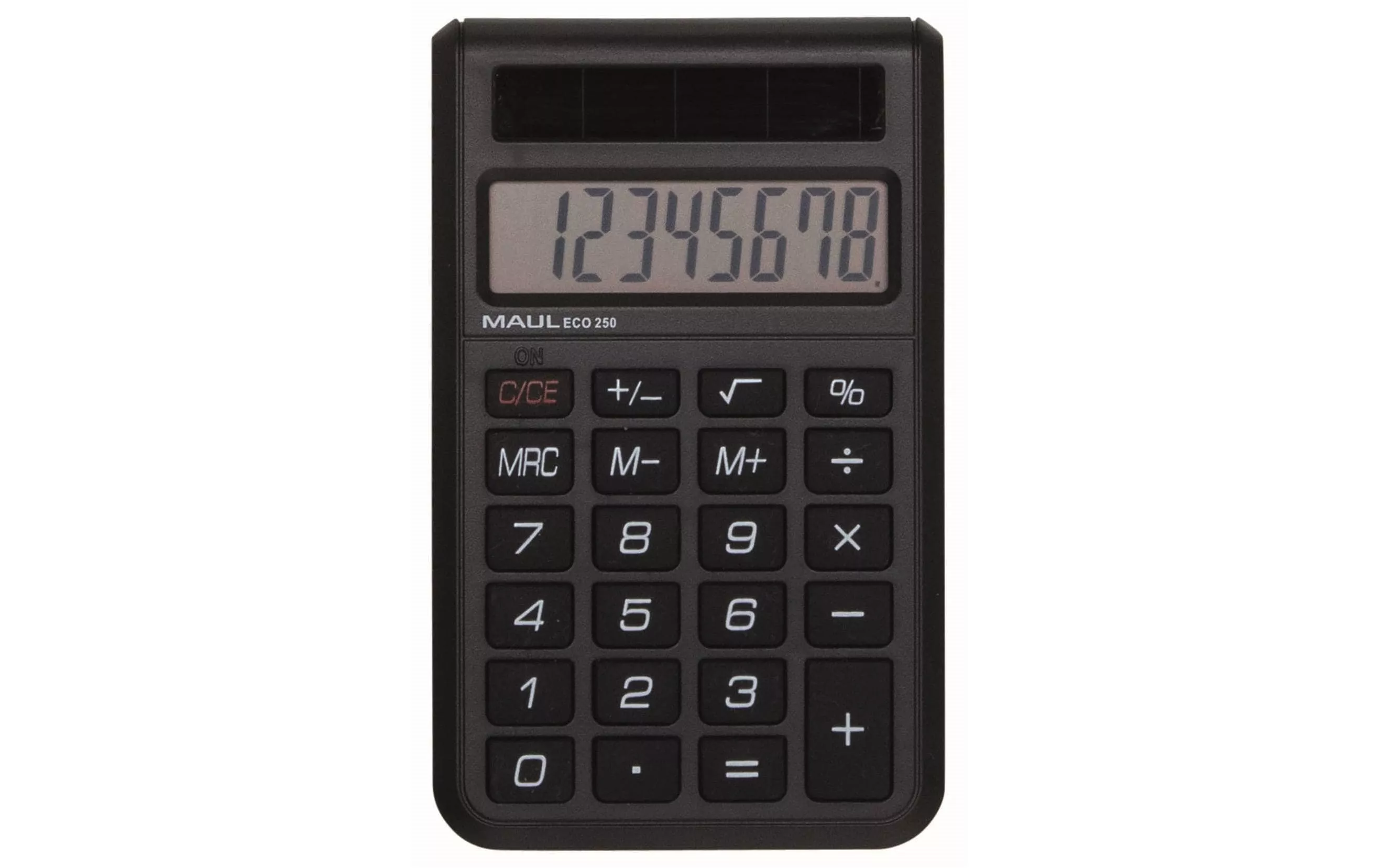 Taschenrechner ECO 250, 8 Stellen, Schwarz