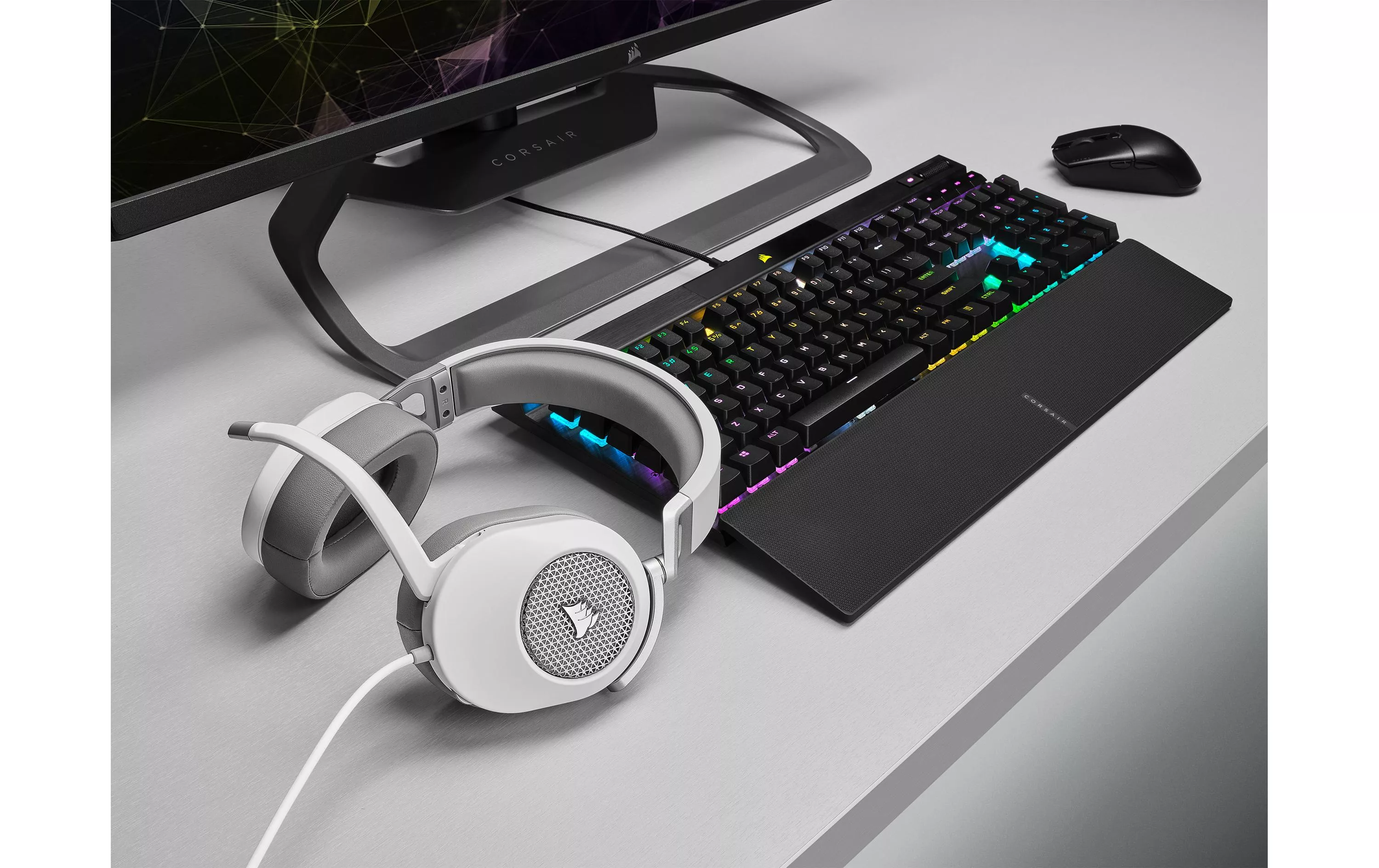HS65 Gaming Weiss - Surround Headset Headset
