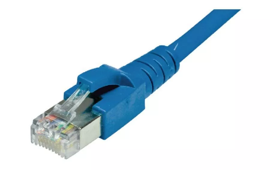 Câble patch Cat 6A, S/FTP, 25 m, Bleu