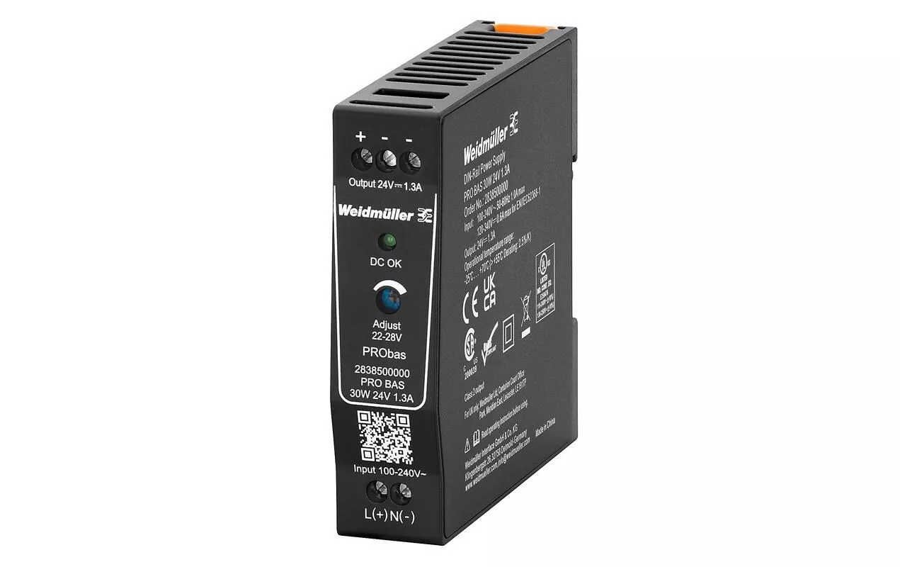 Blocs d\u2019alimentation pour rail DIN PRO BAS, 30 W, 24 V