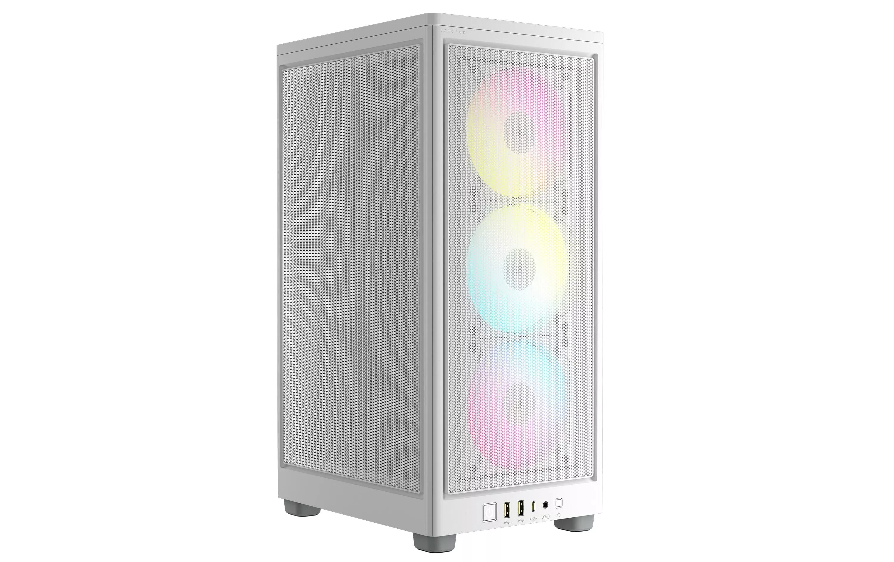 Boîtier d\u2019ordinateur iCUE 2000D RGB Airflow Blanc