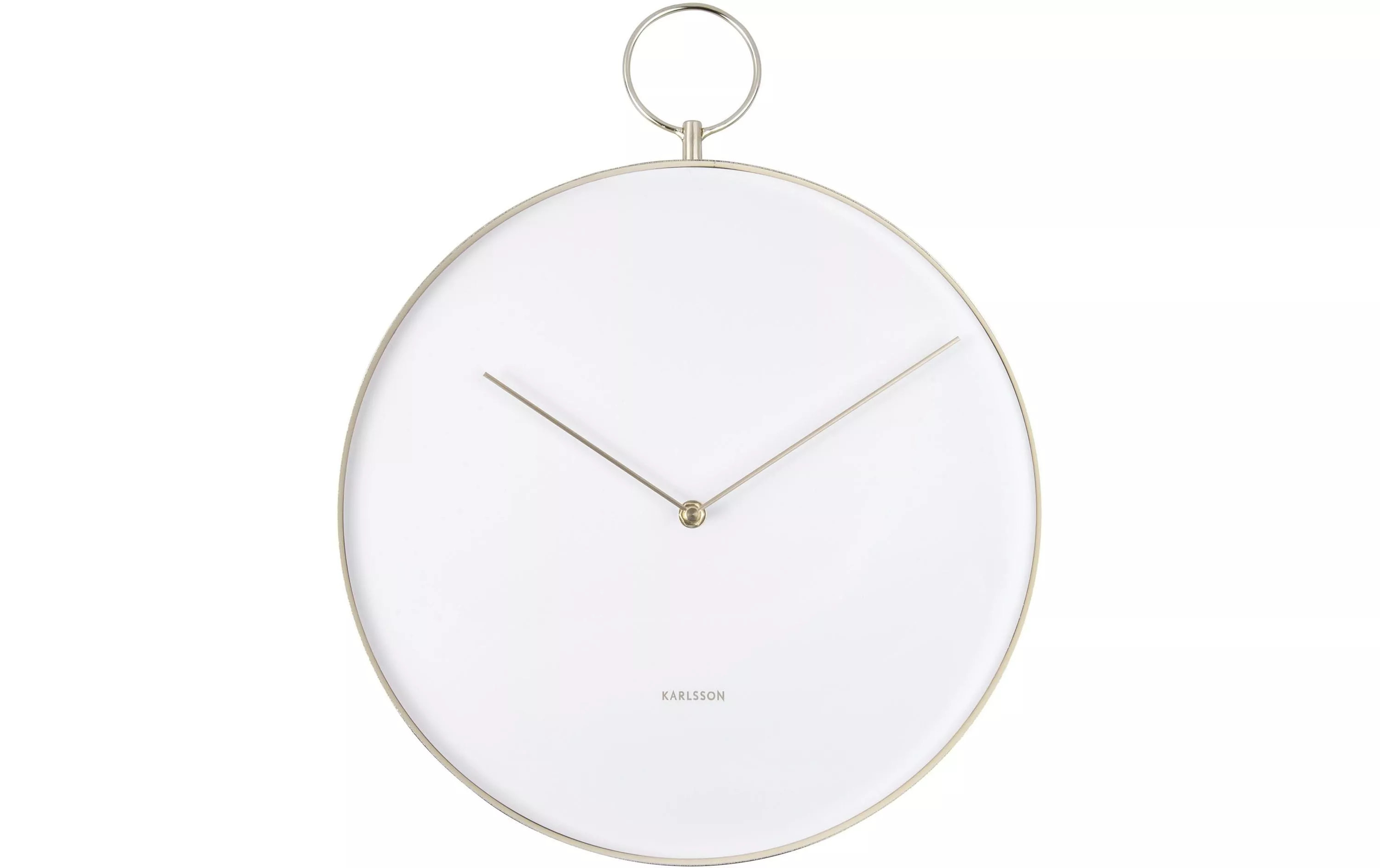 Horloge murale Hook 43 x 34 cm, Blanc