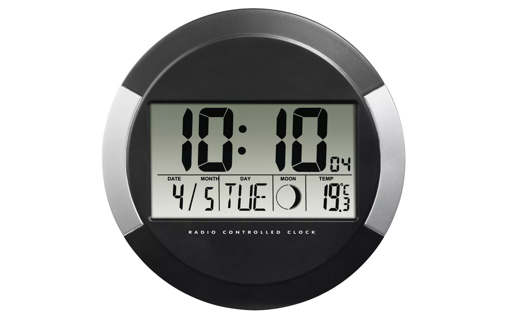 Horloge murale radio PP-245 Ø 24.5 cm, Noir