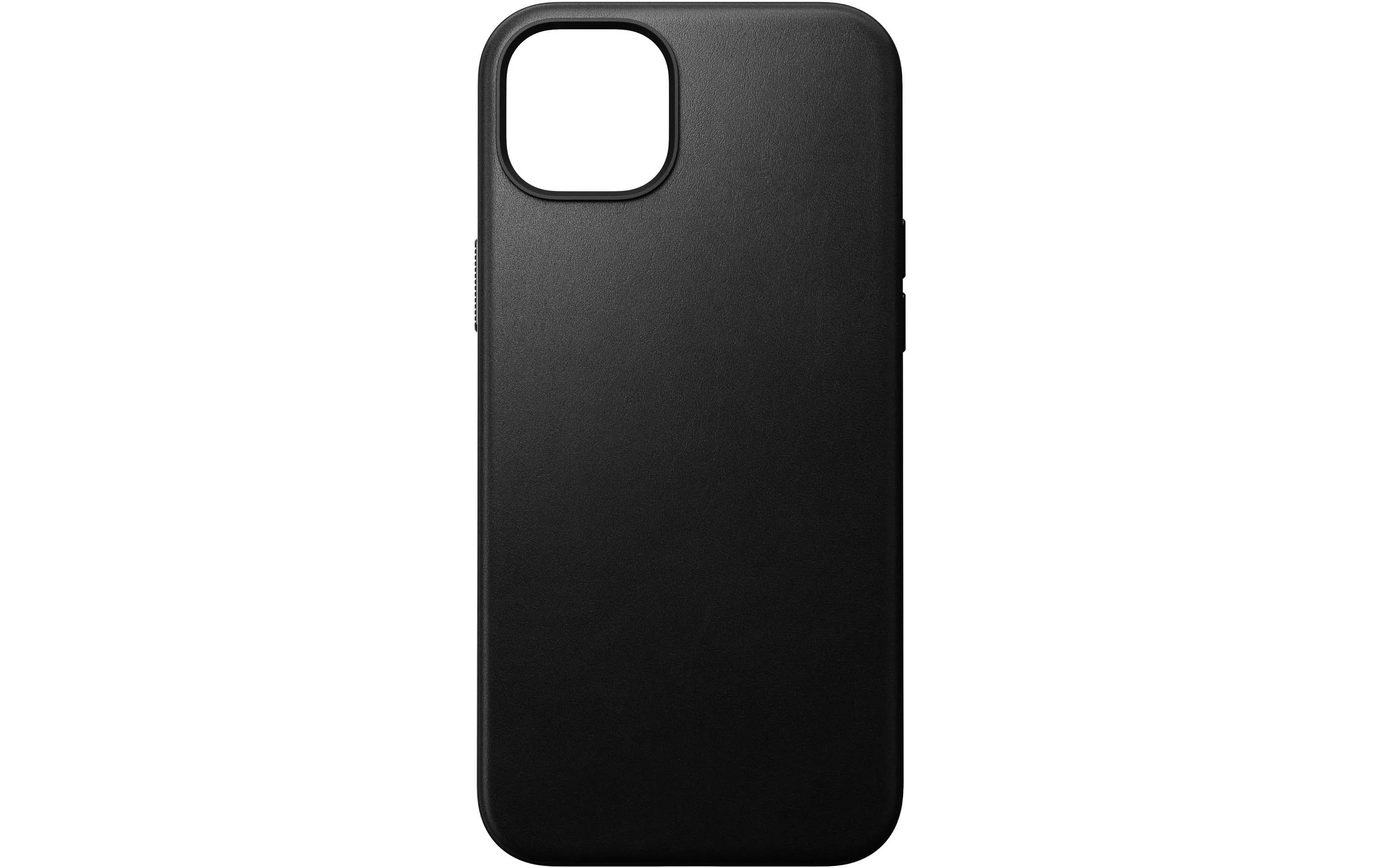 Back Cover Moderna in pelle iPhone 15 Plus Nero