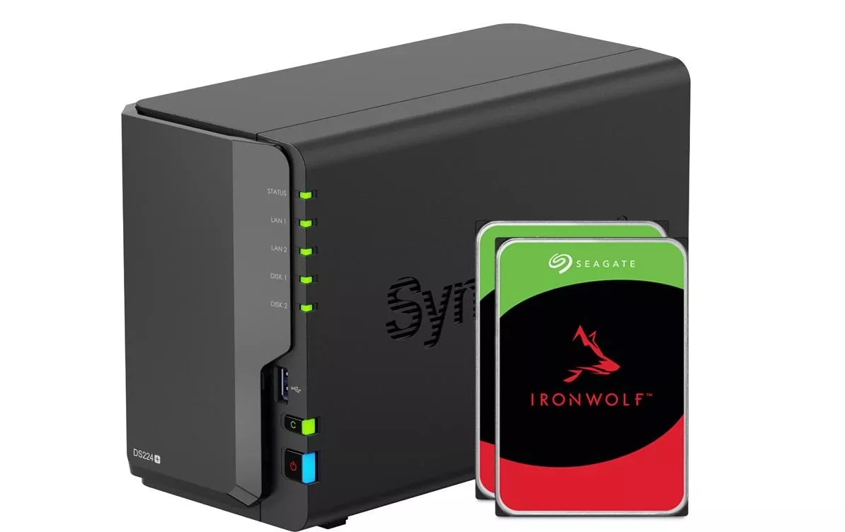 NAS DiskStation DS224+ 2-bay Seagate Ironwolf 16 TB