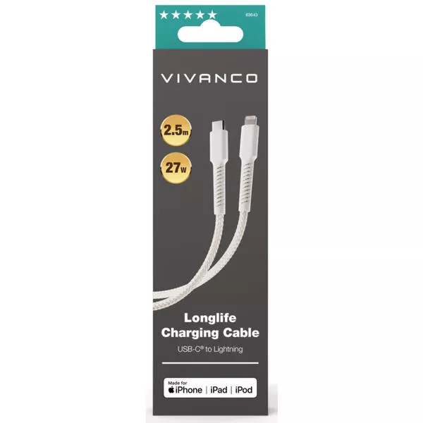 Longlife sync  charging cable