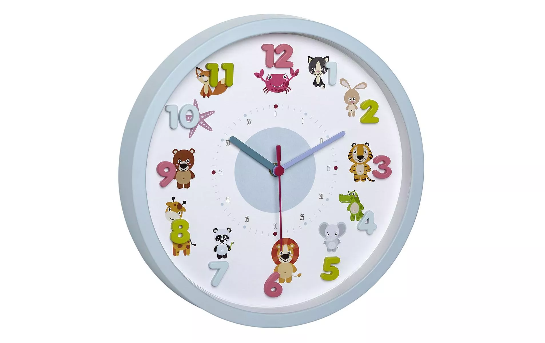 Horloge murale Little Animal Multicolore