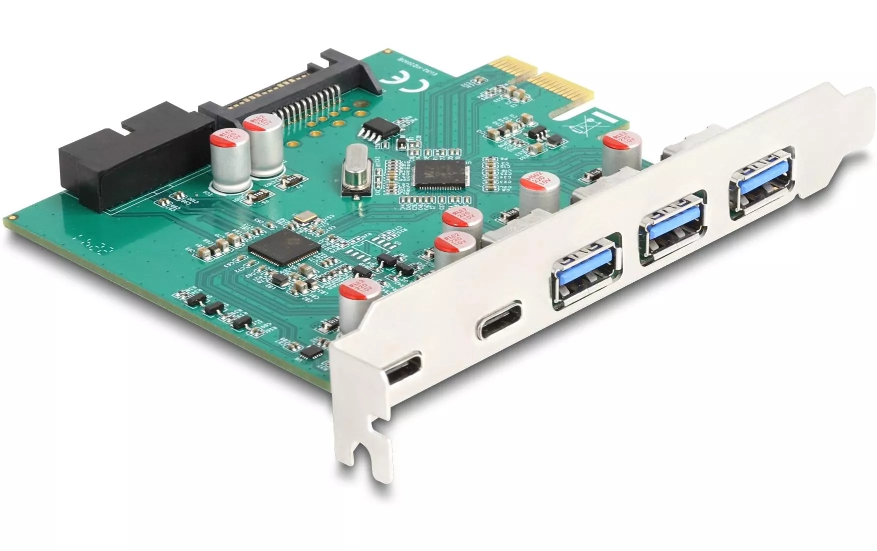 Carte PCI Express 3x USB-A 3.0 / 2x USB-C 3.0