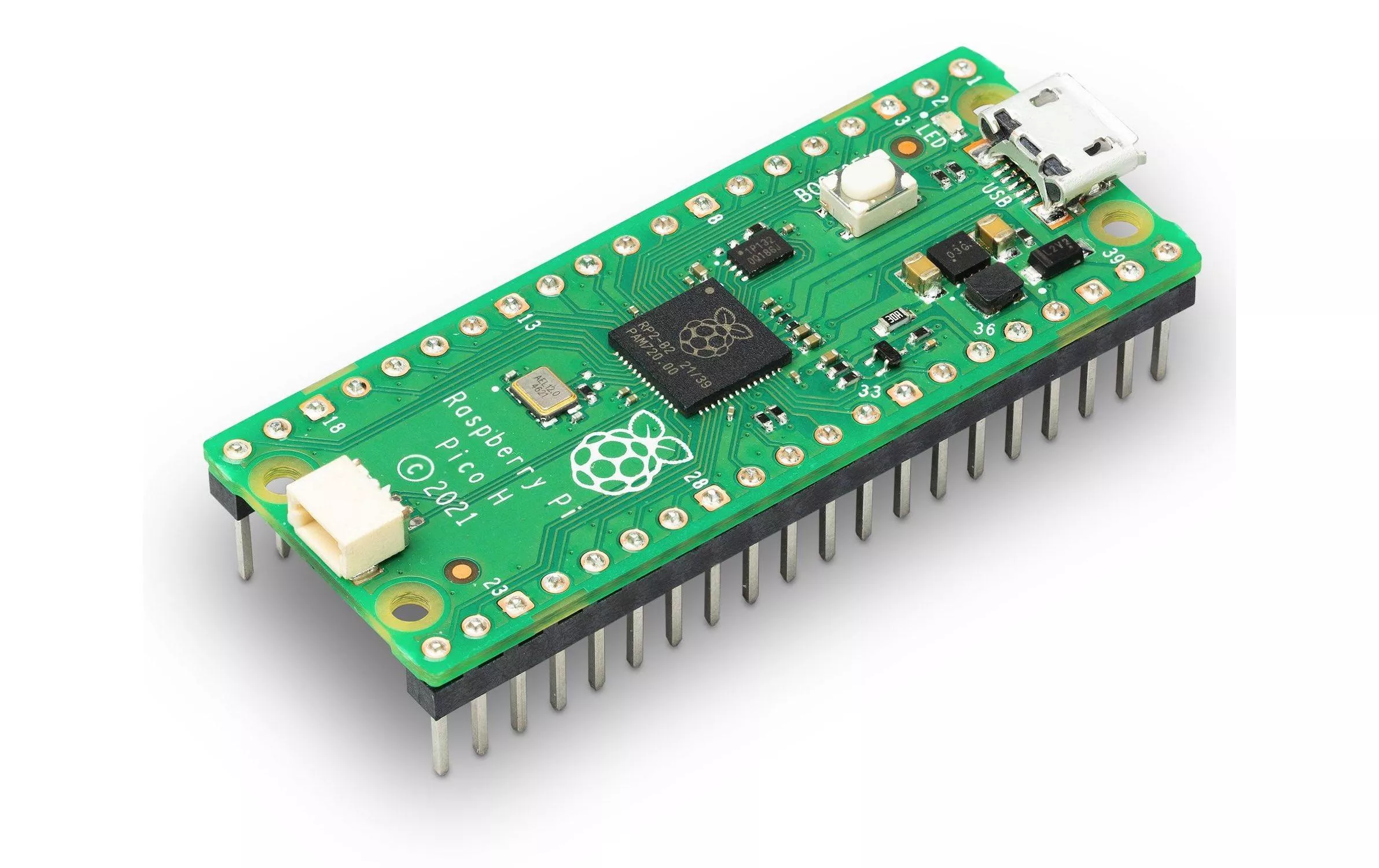 Carte de développement Raspberry Pi Pico H Rev3 264 KB