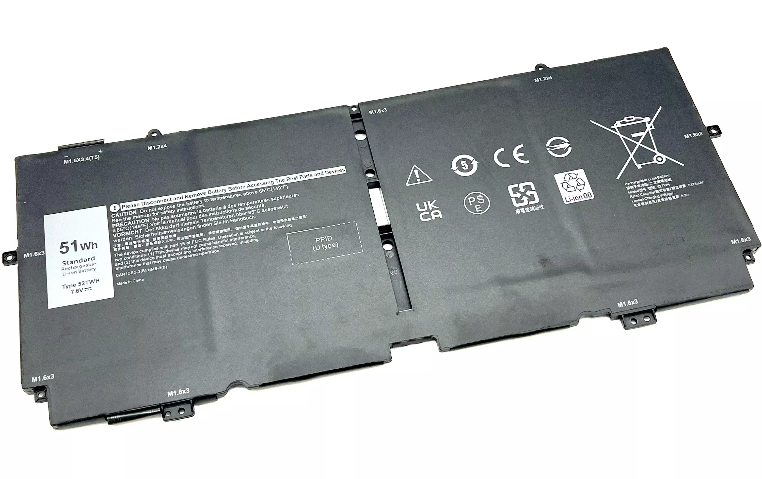 Batterie pour DELL XPS 13 7390 2in1/7390 2in1