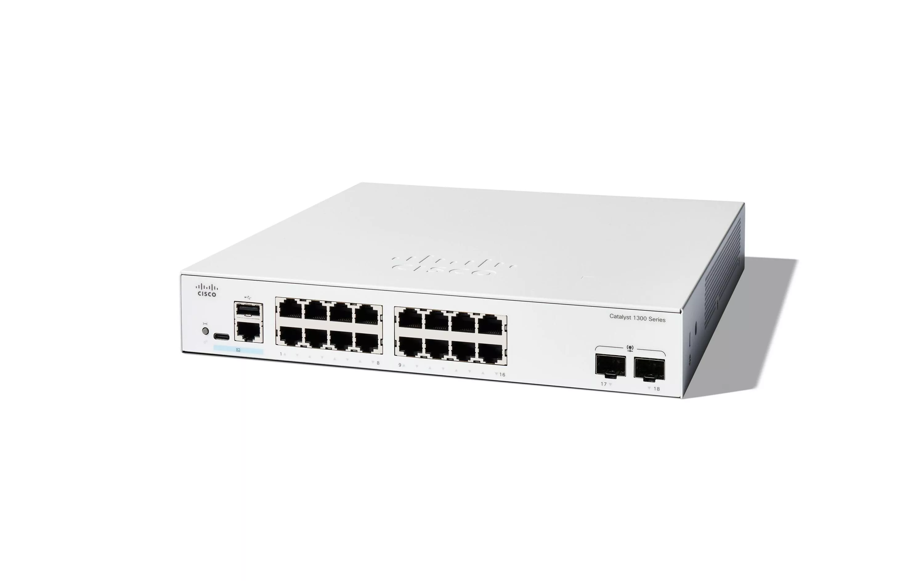 Switch Cisco PoE+ Catalyst C1300-16P-2G 18 porte