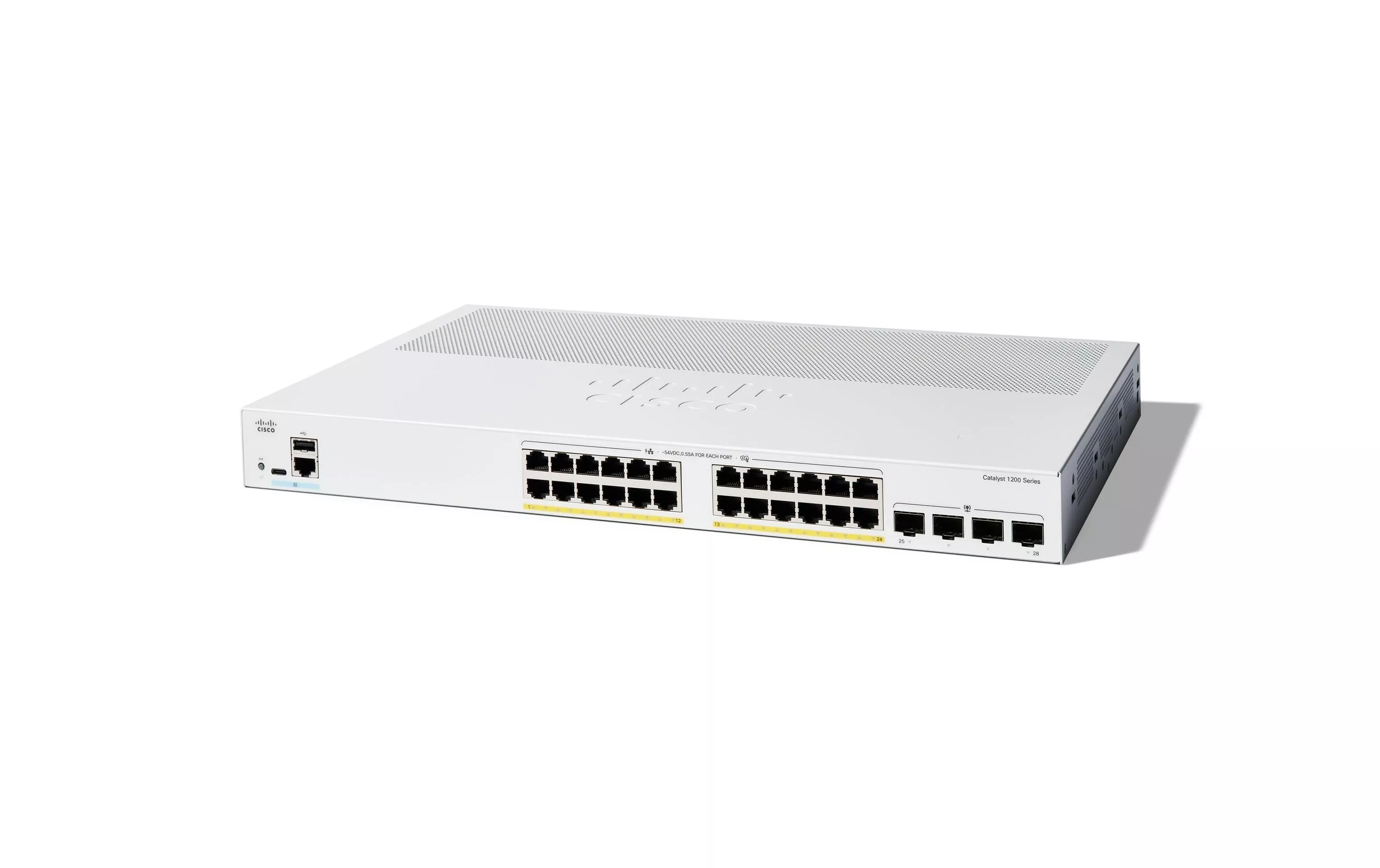 Switch Cisco PoE+ Catalyst C1200-24P-4G 28 porte