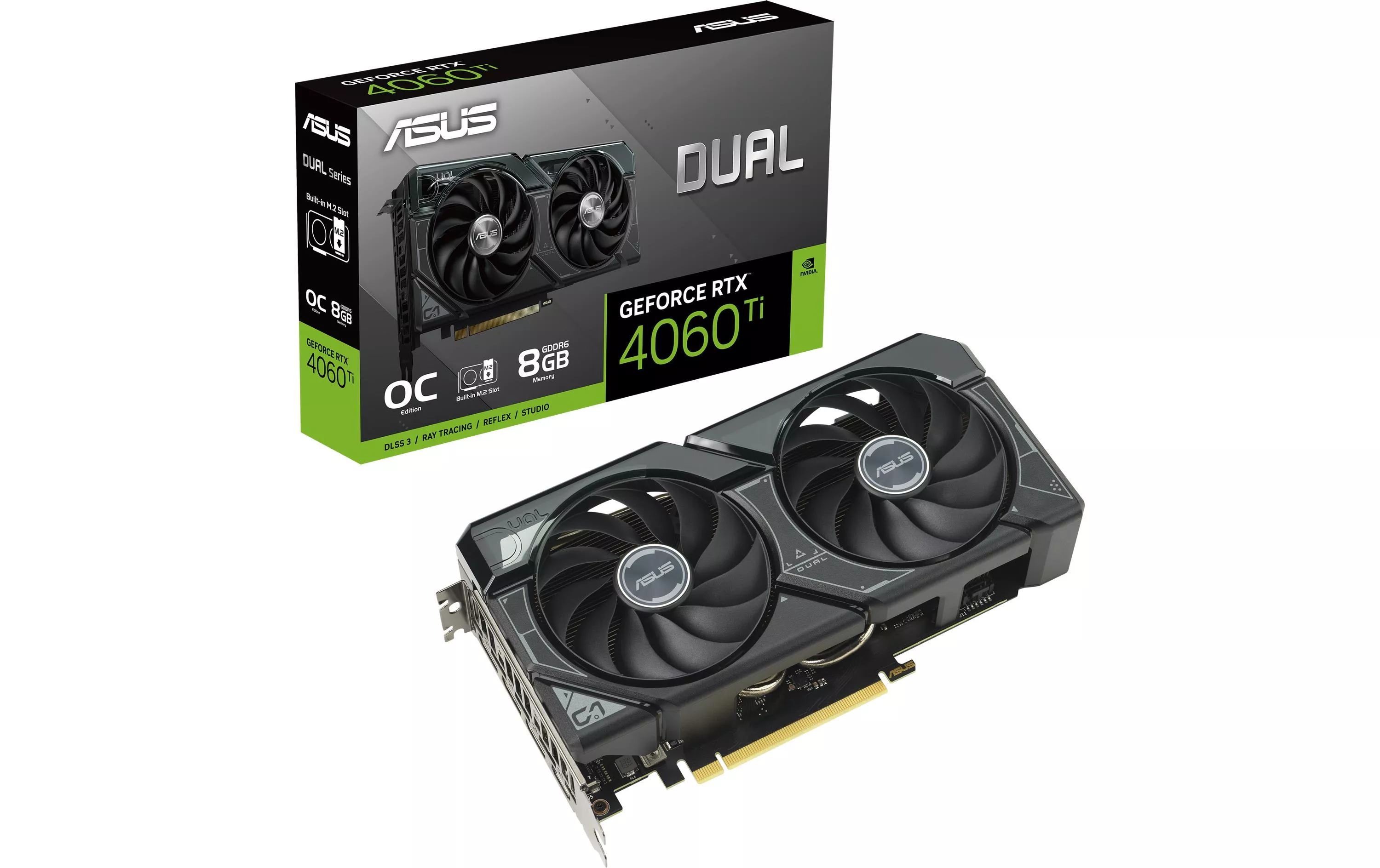 Carte graphique Dual GeForce RTX 4060 Ti SSD OC Edition 8 GB