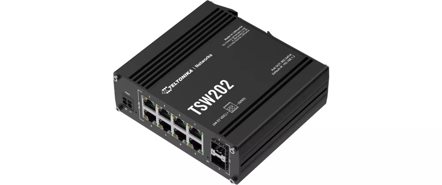 Switch PoE+ sur rail TSW202 10 ports