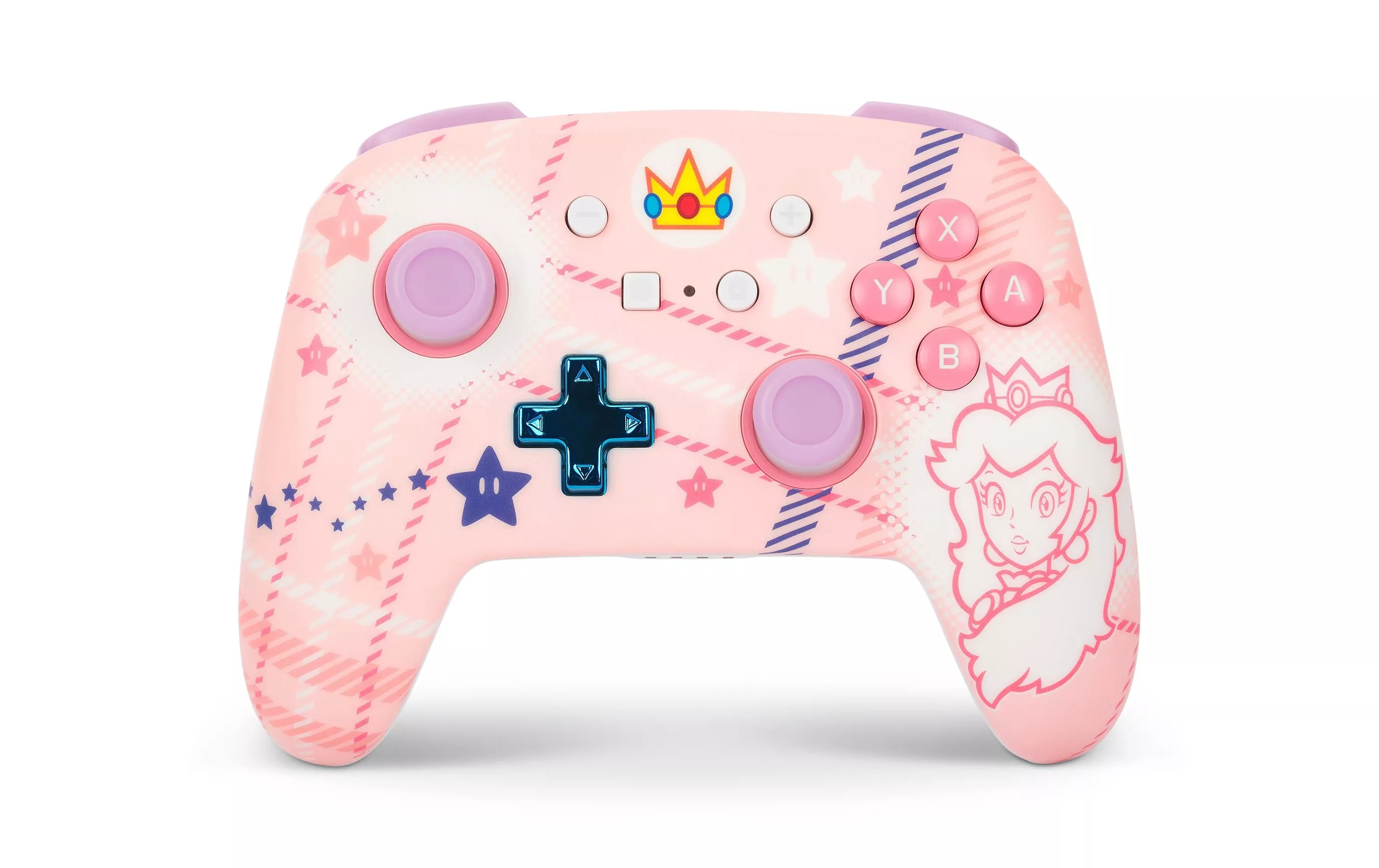 Controller wireless potenziato Power A Princess Peach Plaid