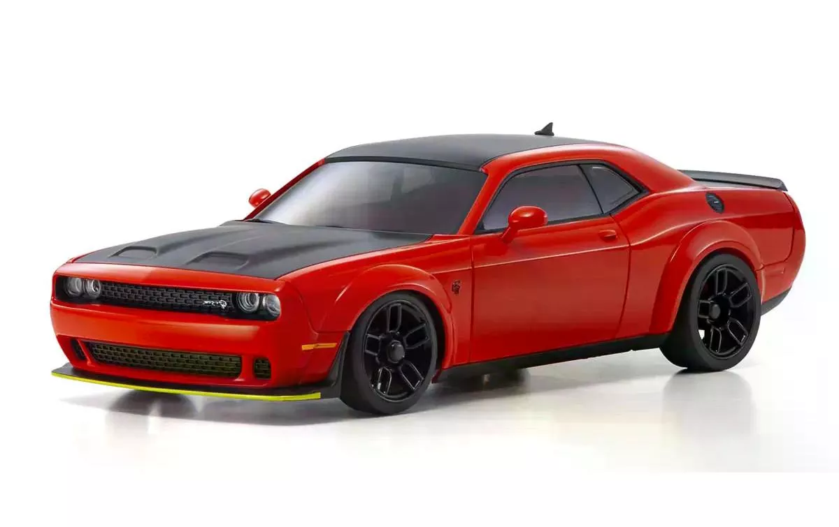 Kyosho Mini-Z Dodge Challenger SRT Hellcat AWD Rosso, ARTR, 1:27