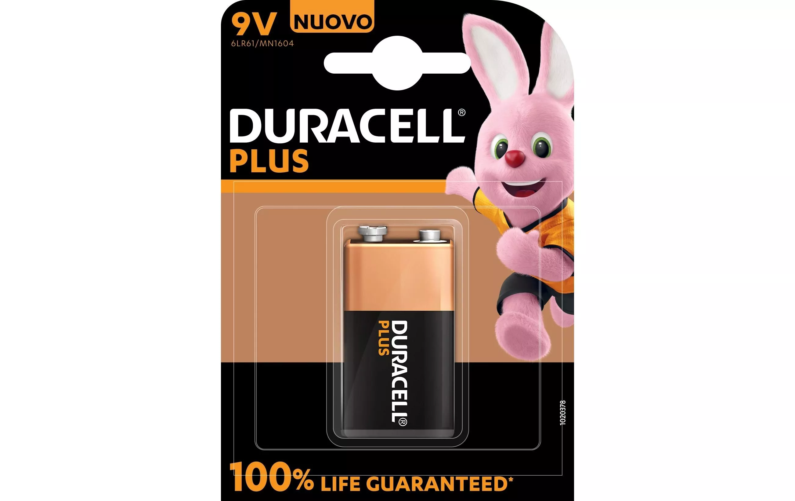 Batteria Duracell 9V Plus Power 1 pezzo