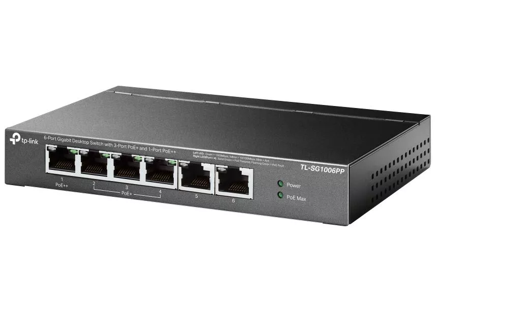 PoE+ Switch TL-SG1006PP 6 ports