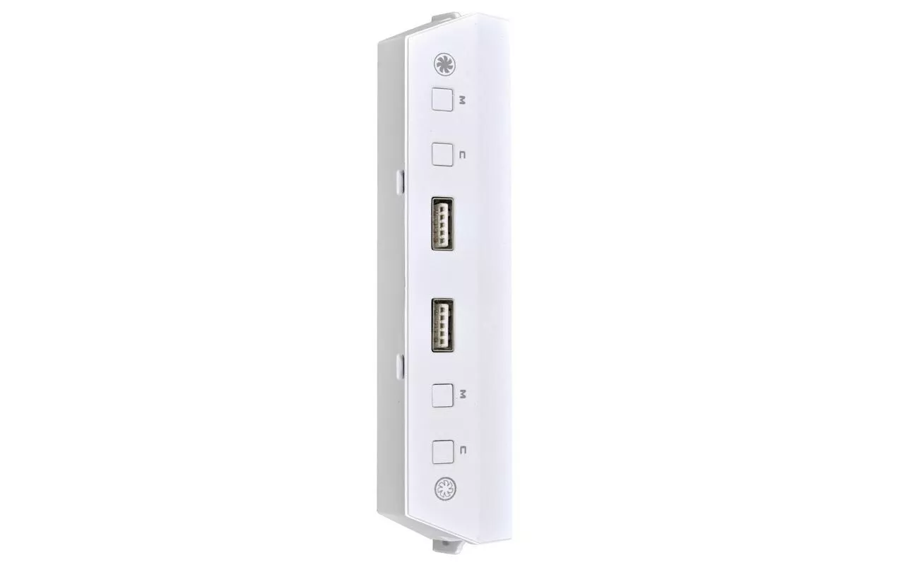 LAN216-1W Panneau d\'E/S avec contrôleur ARGB Blanc