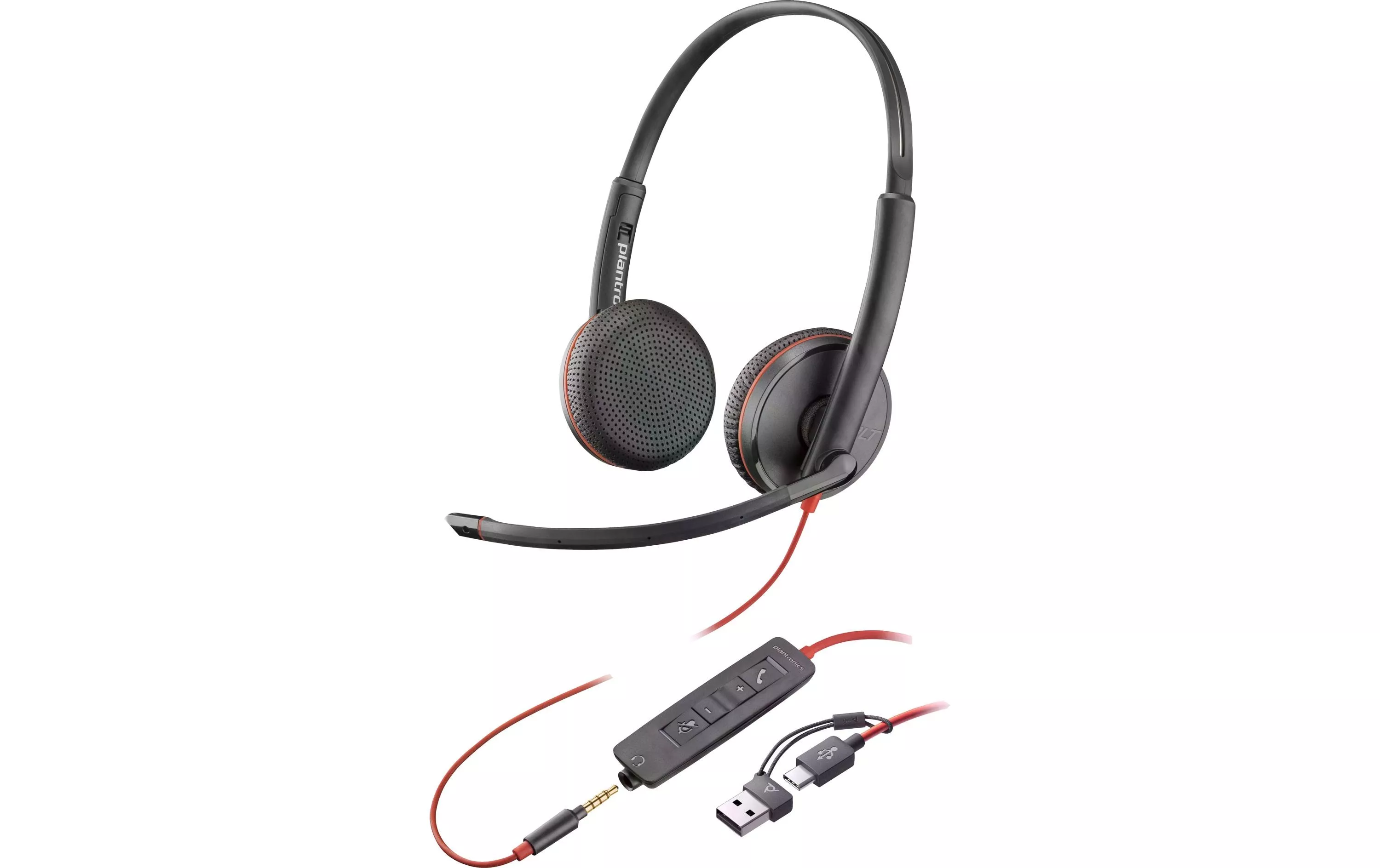 Headset Blackwire 3225 Duo USB-A/C