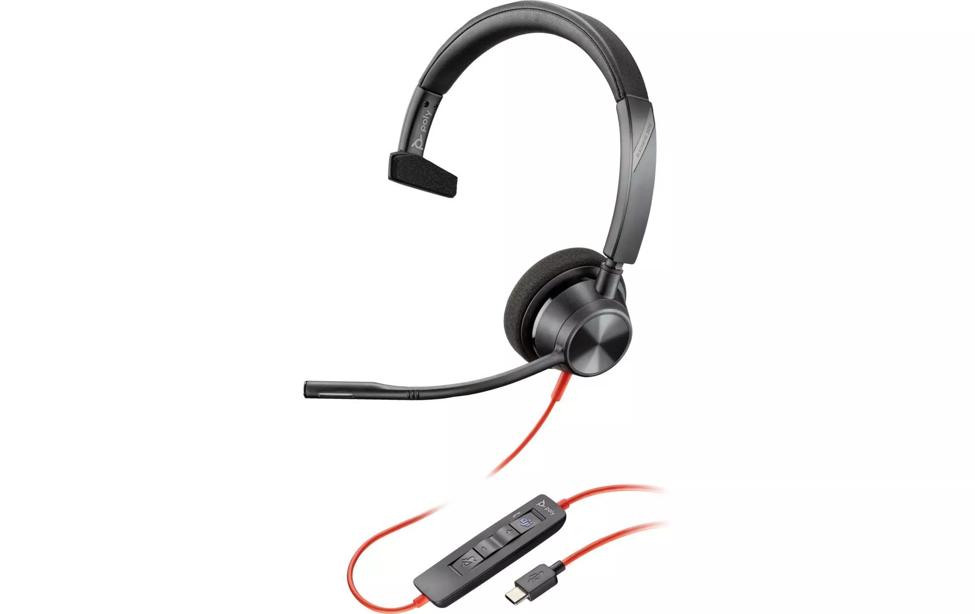 Headset Blackwire 3310 MS USB-A/C, Schwarz