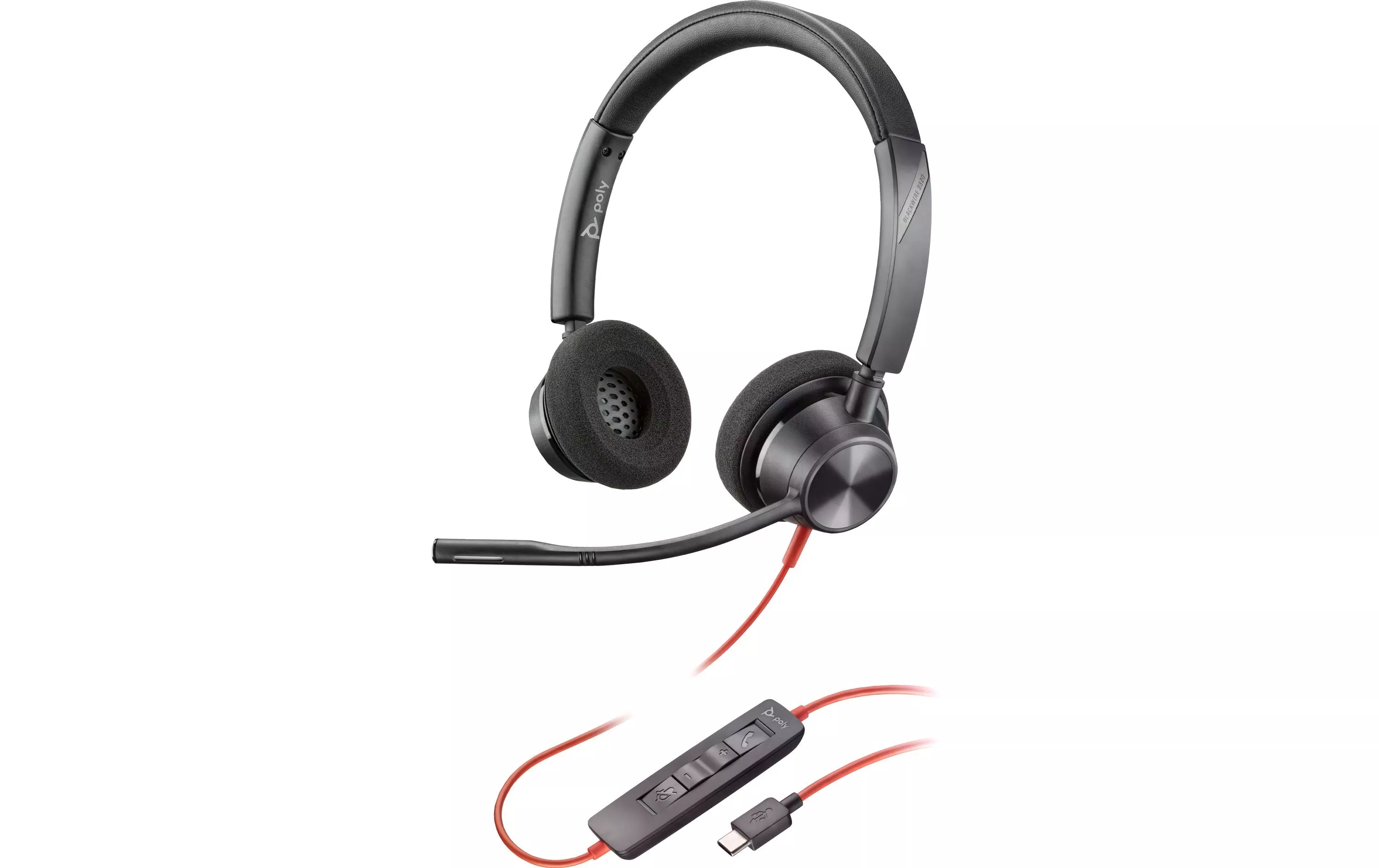 Headset Blackwire 3320 USB-A/C, Schwarz