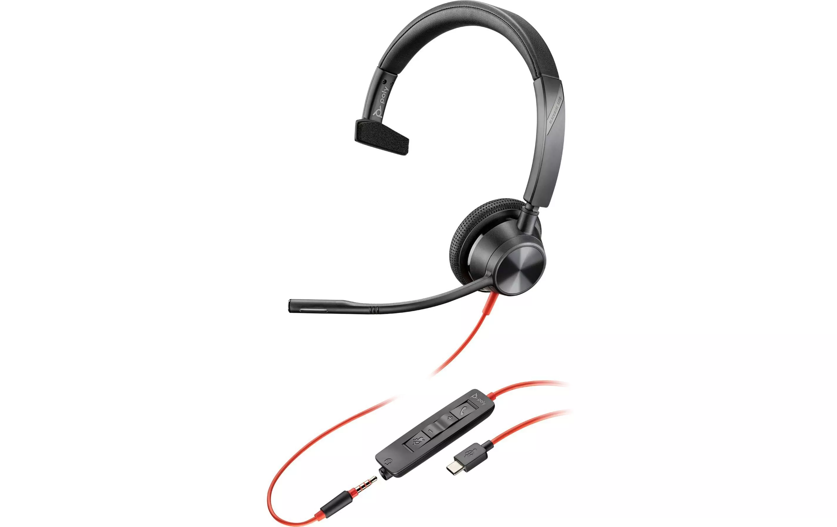 Headset Blackwire 3315 USB-A/C, jack, nero
