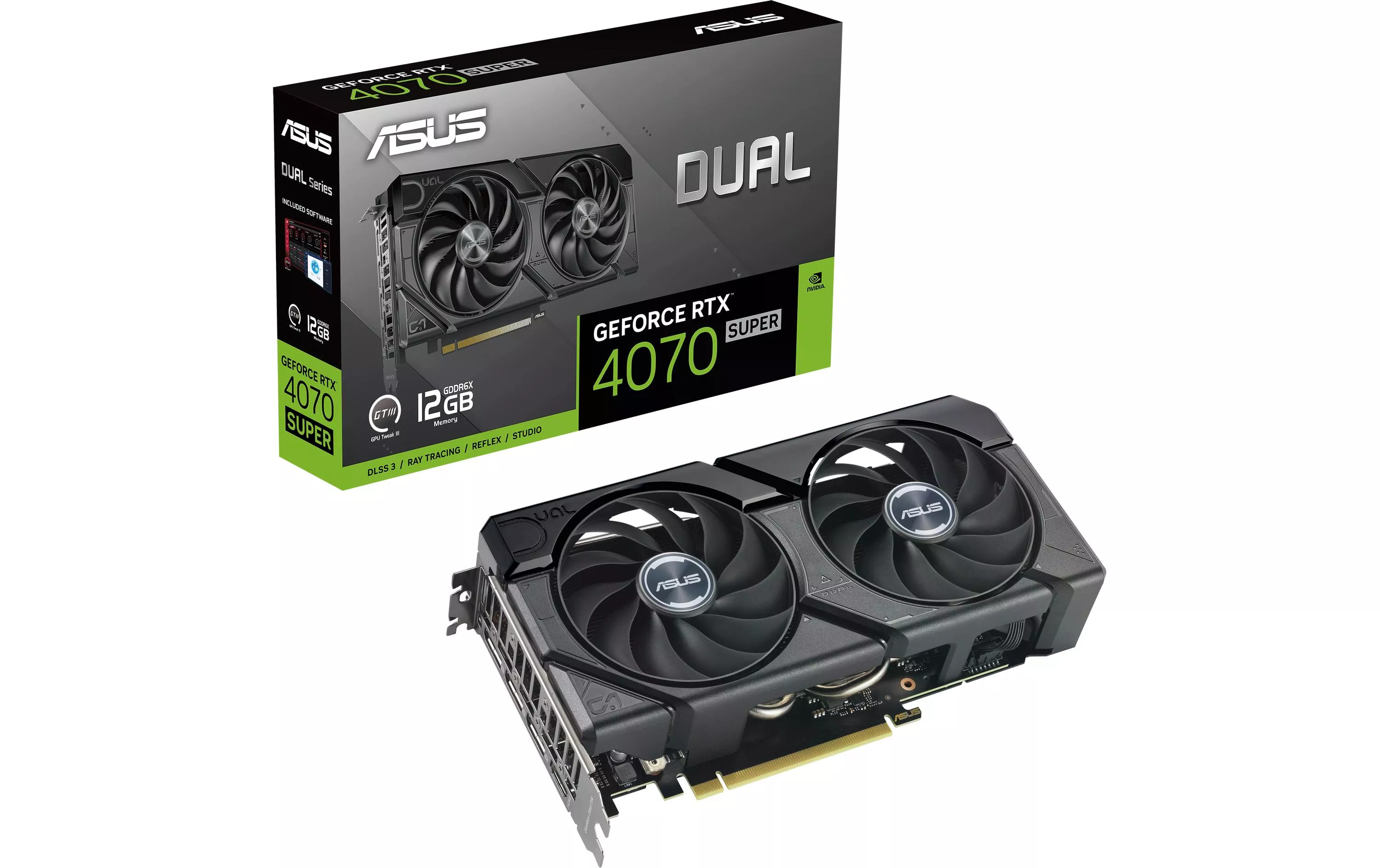 Carte graphique Dual GeForce RTX 4070 SUPER EVO 12 GB