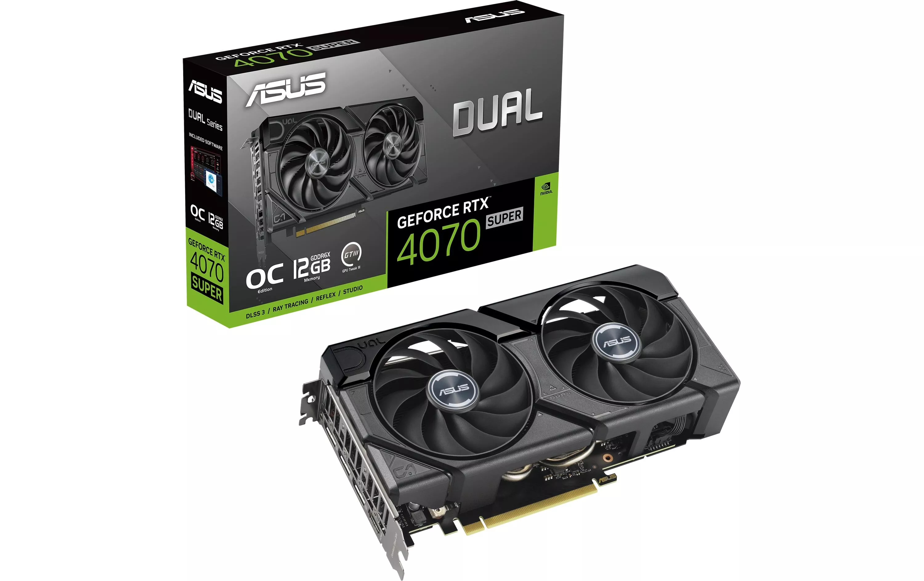 Carte graphique Dual GeForce RTX 4070 SUPER EVO OC Edition 12 GB