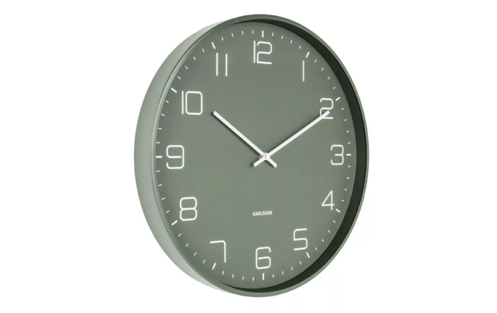 Horloge murale Lofty Ø 40 cm, Vert